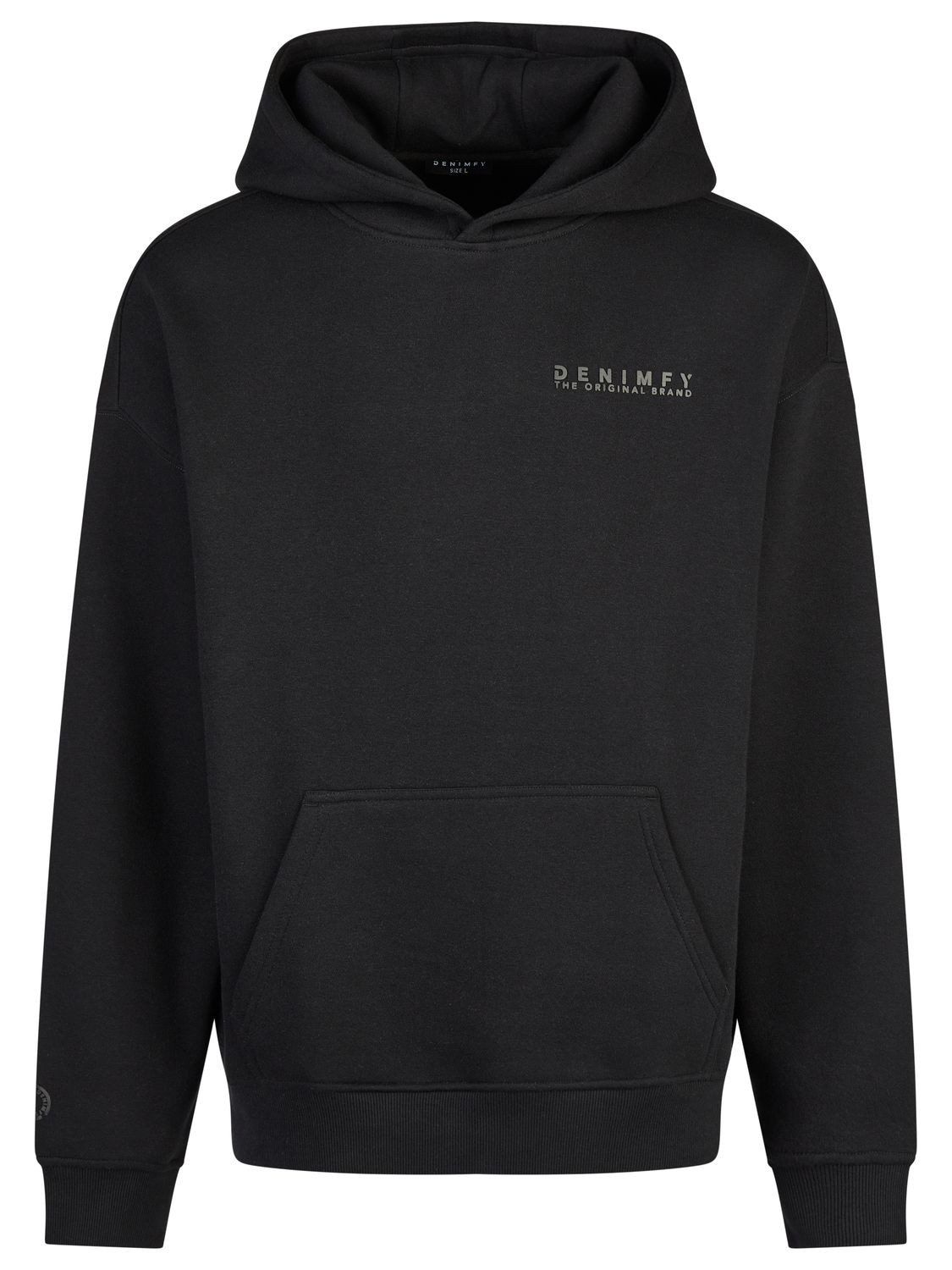 DENIMFY Kapuzenpullover Herren Hoodie DFMaxim Oversize Fit Sweatshirt mir Kängurutasche