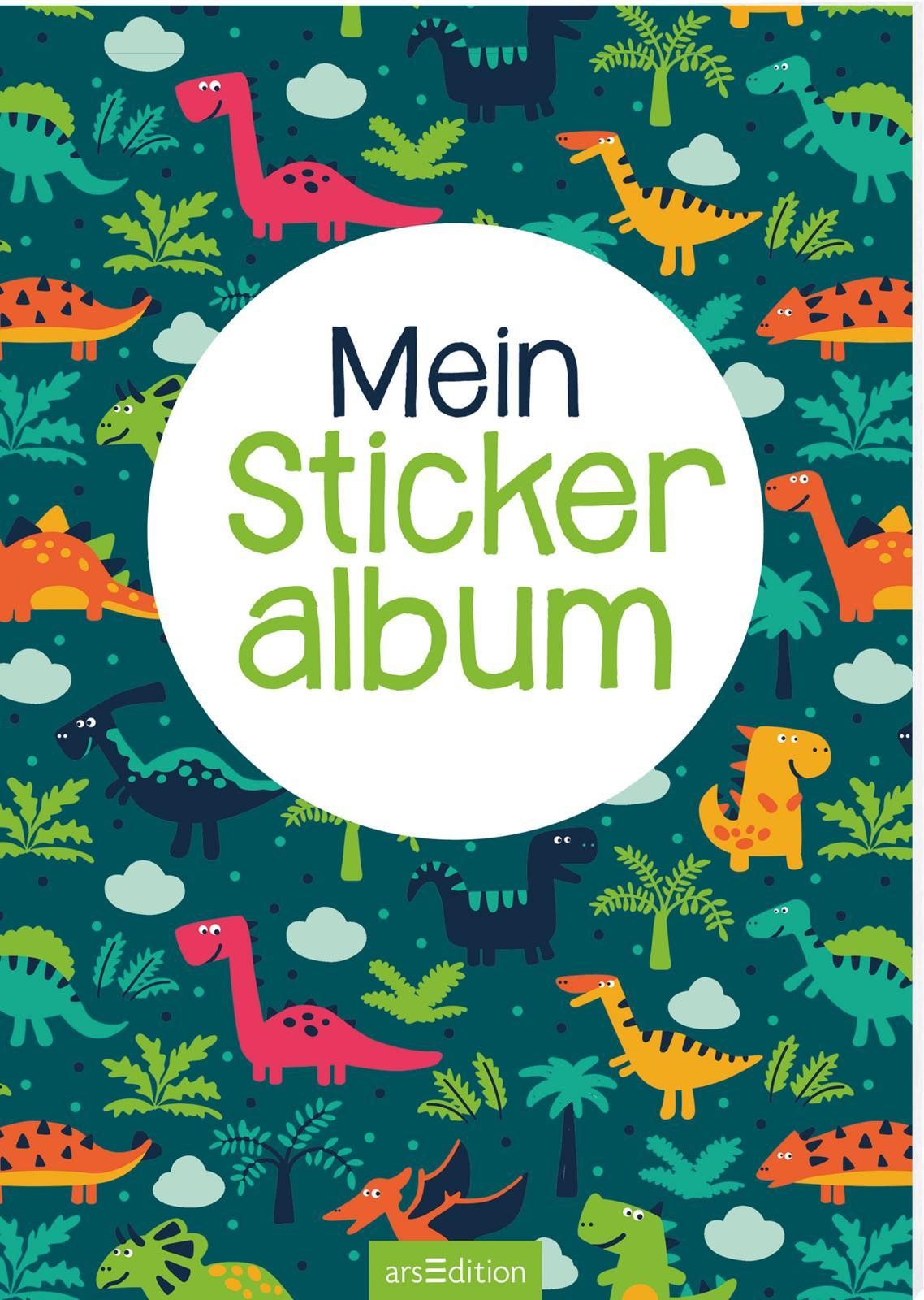 Ars Edition Stickerbuch Mein Stickeralbum – Dinos
