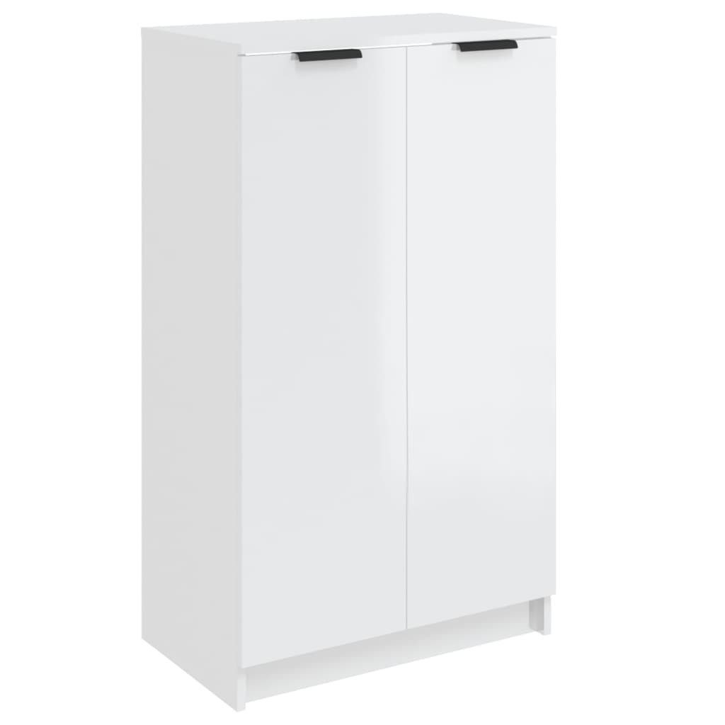 vidaXL Schuhschrank Schuhschrank Hochglanz-Weiß 59x35x100 cm günstig online kaufen