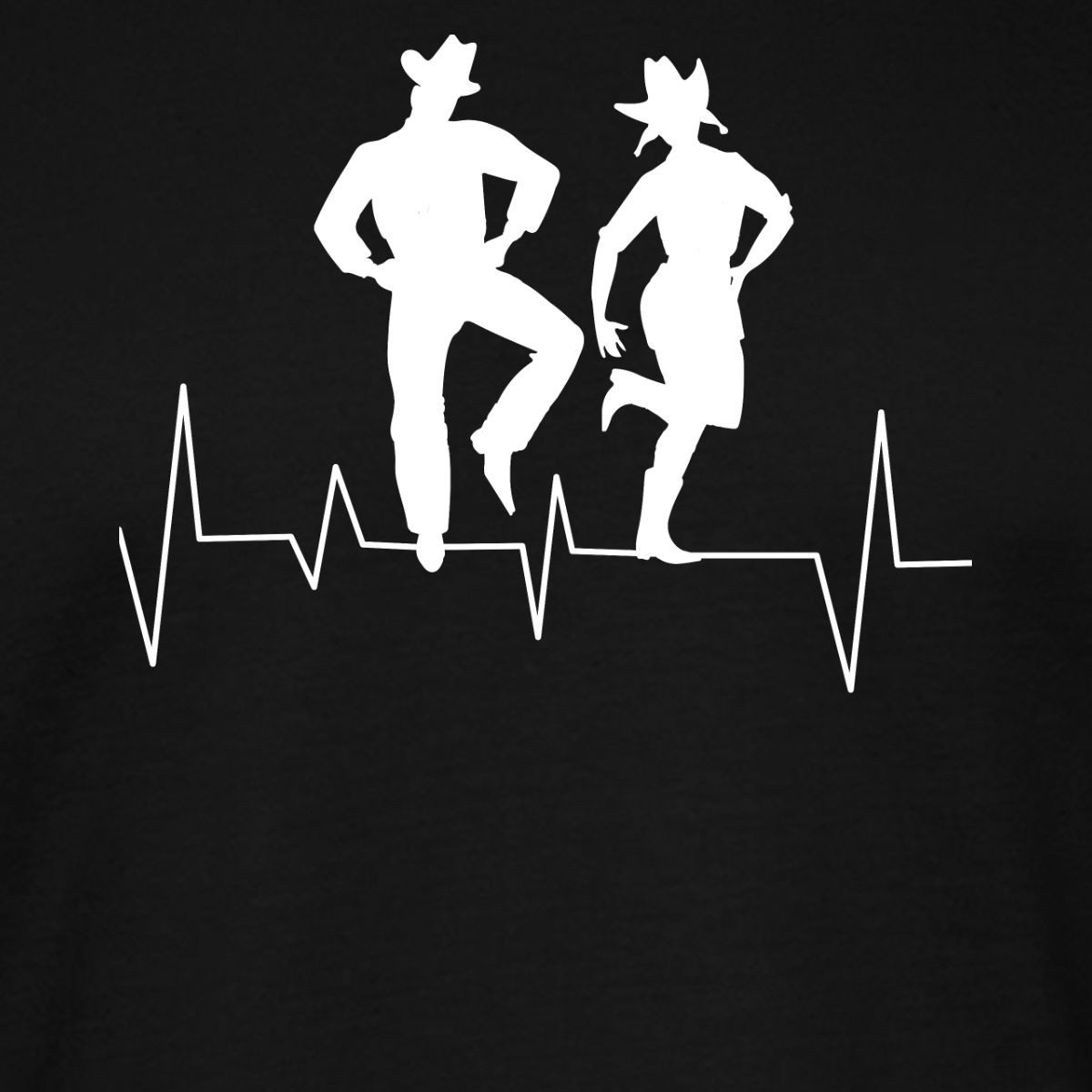 Spreadshirt T-Shirt Linedance Country Dance Linedancer Unisex Bio T-Shirt (1-tlg)