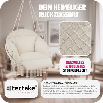 tectake Hängesessel Samira, abnehmbare Sitzkissen