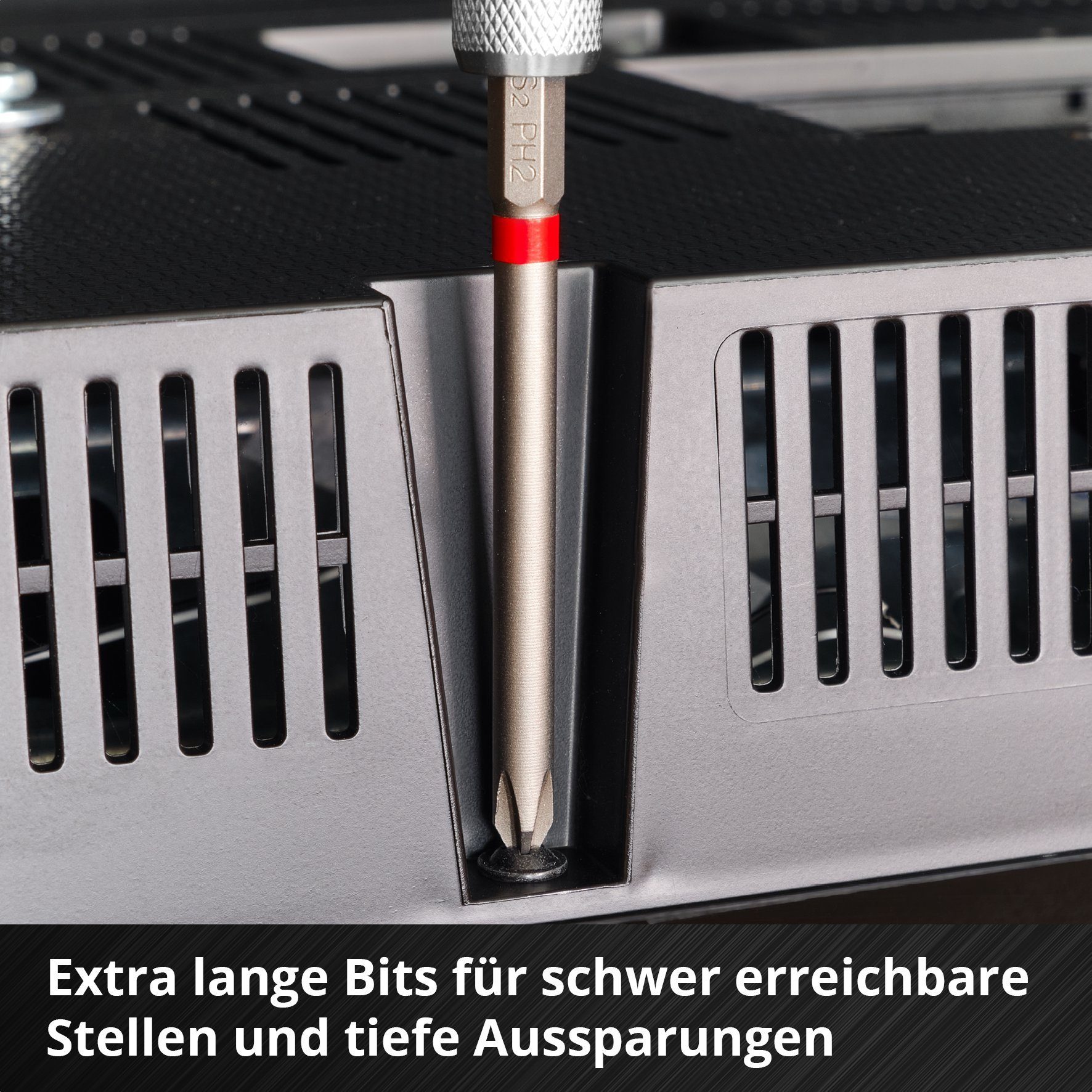 Einhell Bit-Set, M-CASE und für Akkuschrauber 16-tlg. 90-mm-Bits Bohrmaschinen, Bit-Set