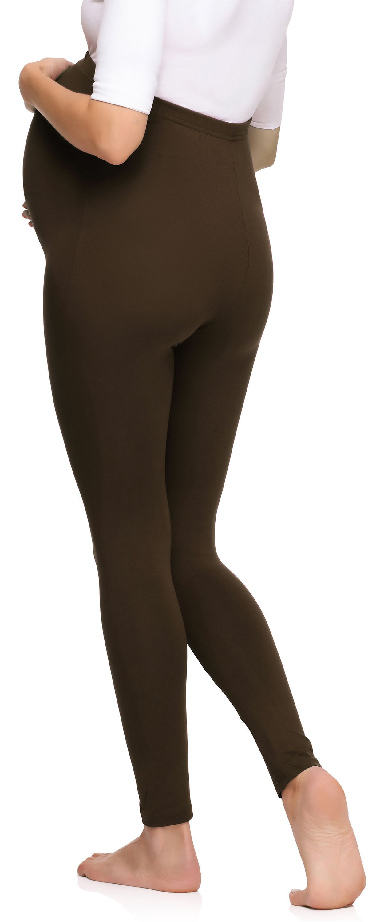 Merry Style Umstandsleggings Damen Lange Umstandshose aus Viskose MS10-297 (1-tlg) elastischer Bund