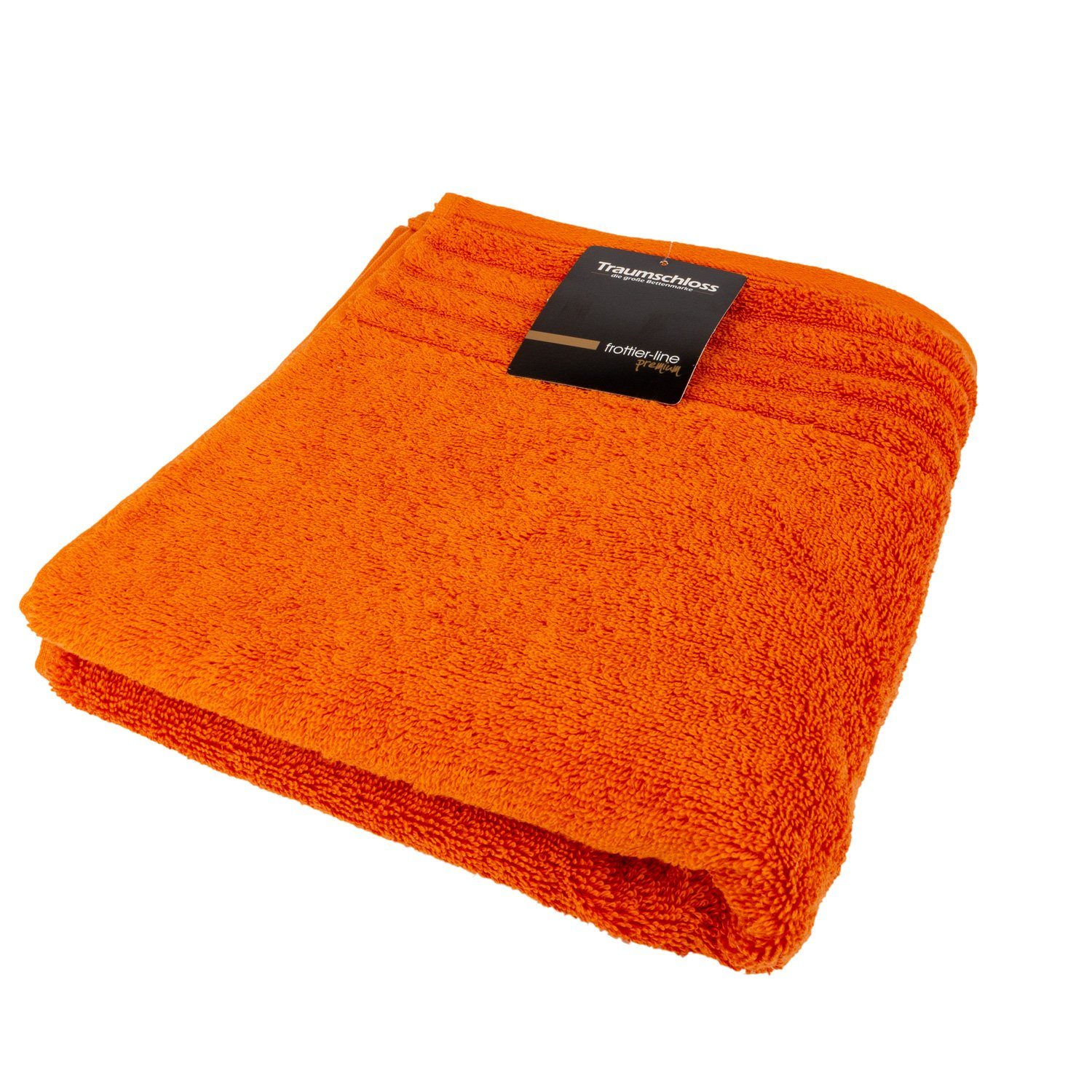 100% Baumwolle 600g/m² orange Frottier mit Supima amerikanische Traumschloss Premium-Line, Duschtuch (1-St),