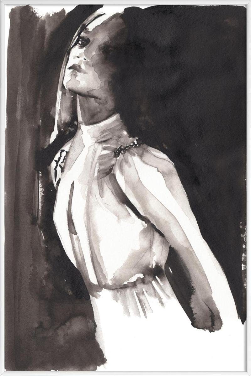 Juniqe Poster mit 1 St), weißen Verbaan Rand breiten, Galeriequalität mit (1 Fine-Art-Print einem Victoria in Poster cm Kunststoffrahmen