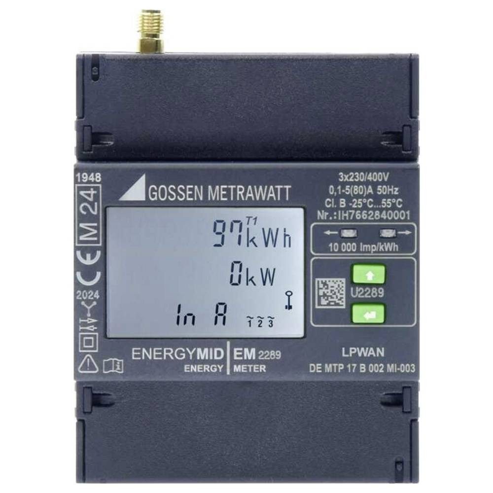Gossen Drehstromzähler Multifunktionaler Energiezähler für 4 Leiter-Netze, 400V U2289-V039