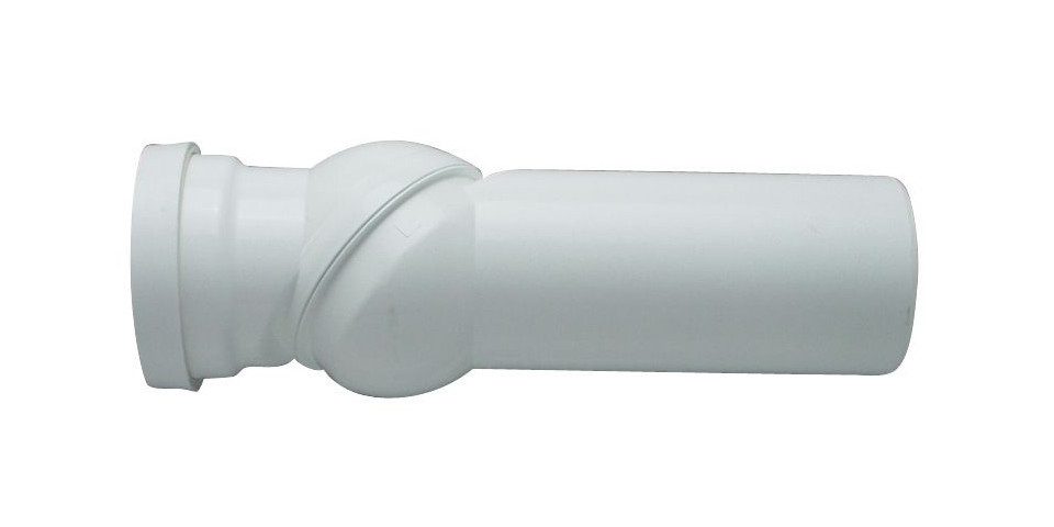 CORNAT Spülrohr Cornat WC-Anschlußgelenkbogen weiß, 0-90°