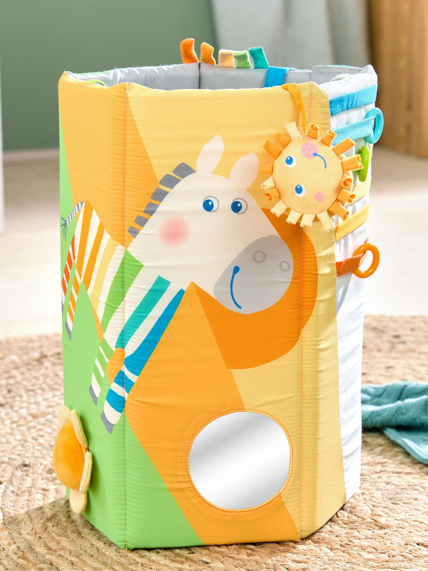 Haba Krabbelrolle Entdeckerrolle Zebra, Spielrolle, Motorikrolle, Babyrolle