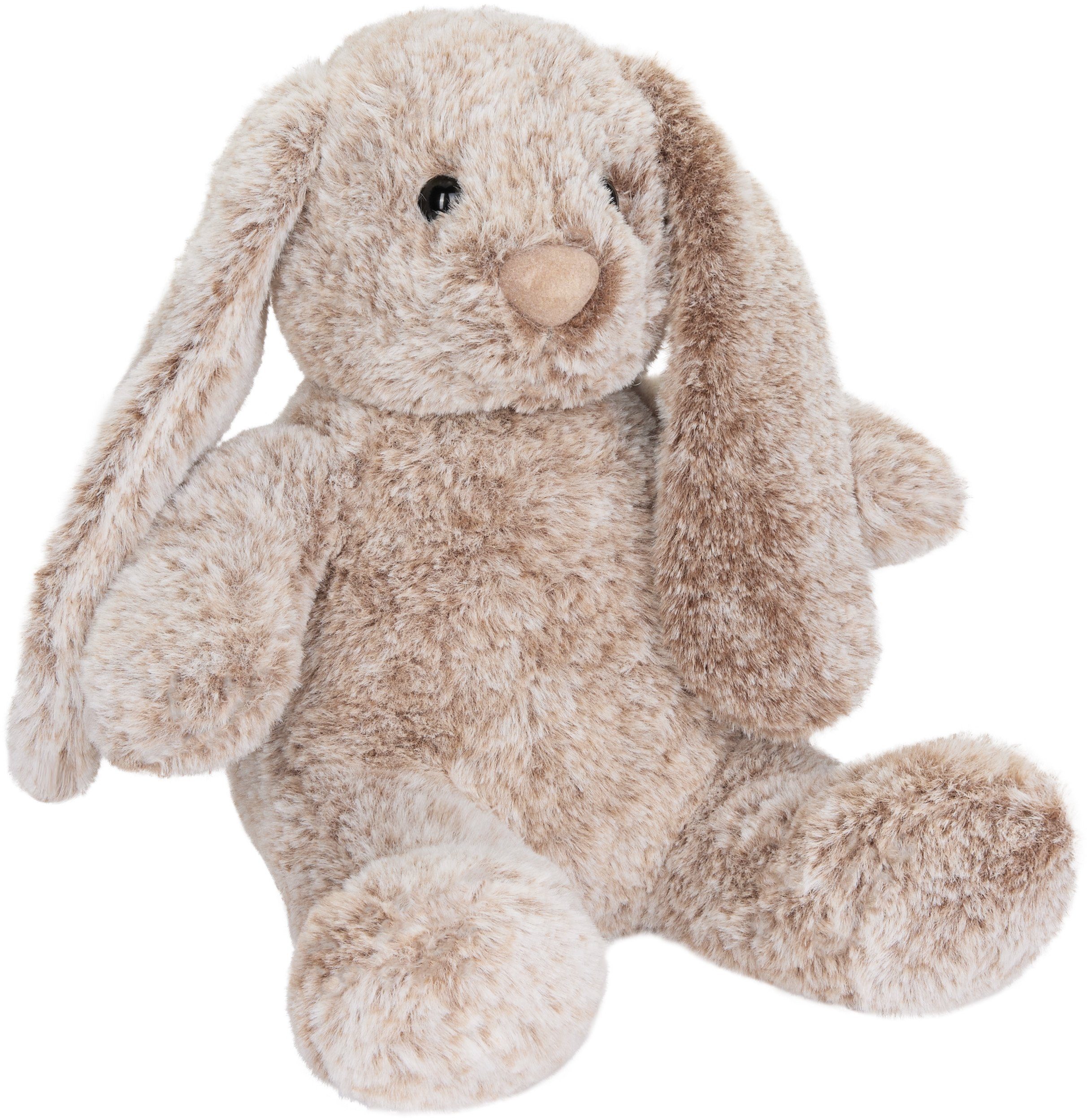 BRUBAKER Kuscheltier Hase mit Schlappohren Stofftier - Plüschhase 28 cm (1-St), Plüschtier Schlappohrhase für Kinder - Kuschelhase - Kuscheltier