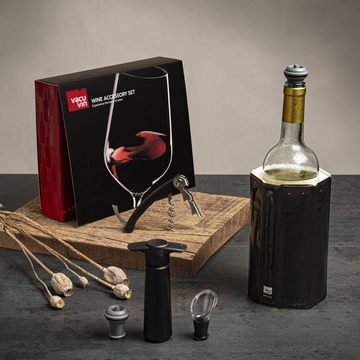 VACUVIN Weinkühler Wein Accessoire Geschenkset 6-tlg., mit umfangreichem Zubehör
