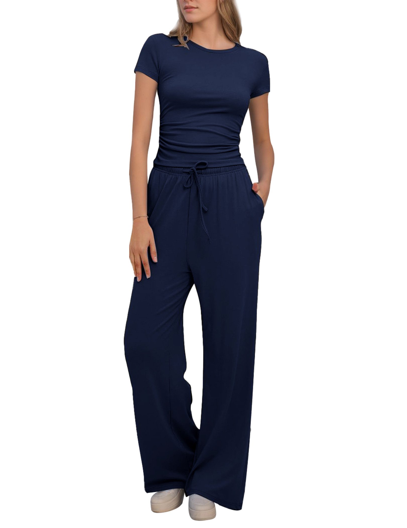 2-teiliges Lounge-Set Damen - Kapuzenpullover & Sweathose Set | Gemütliche Activewear Herbst