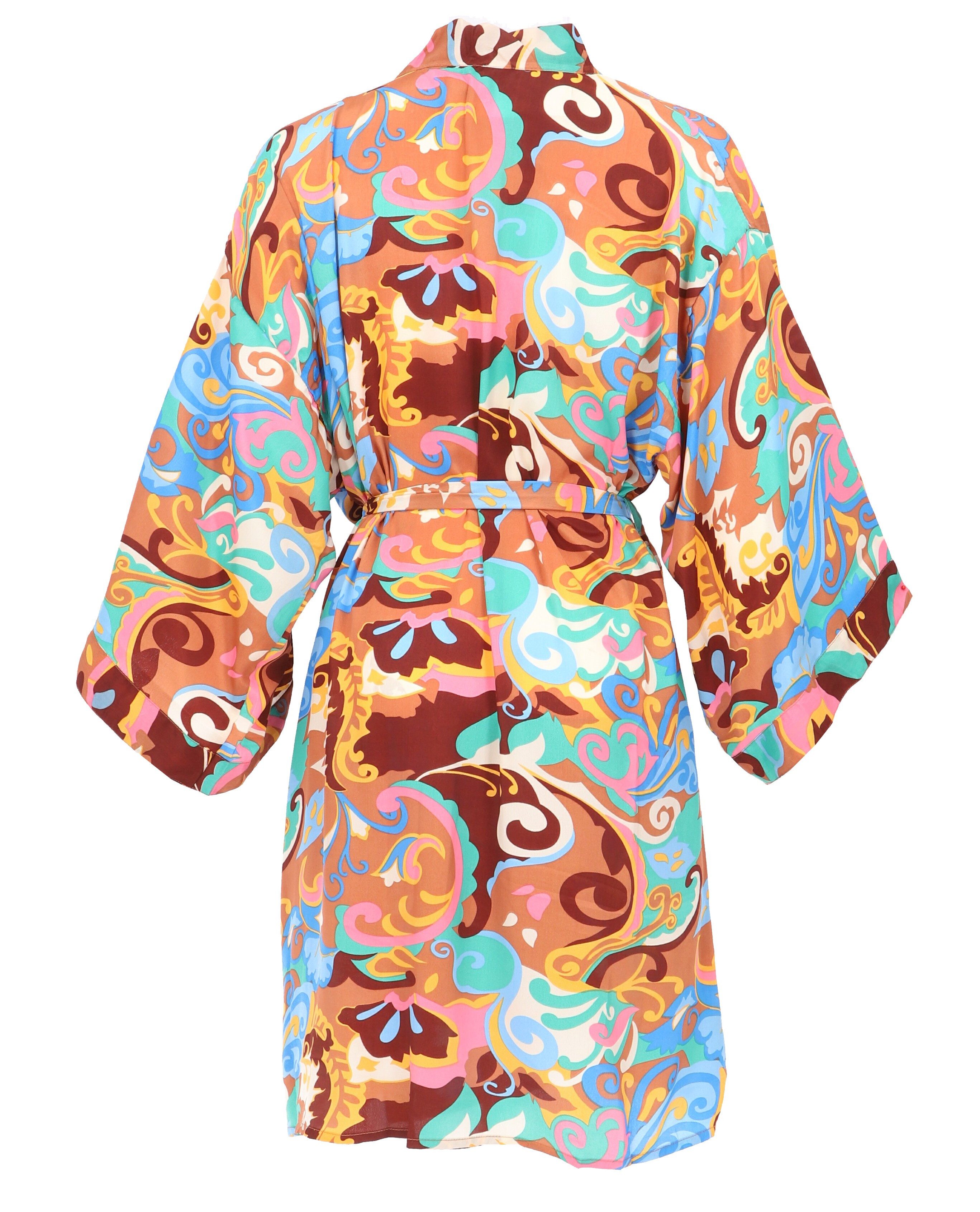 Guru-Shop Kimono Kurzer Kimono im Japan Style, Kimono Mantel,.., alternative Bekleidung – Bild 5 von 5