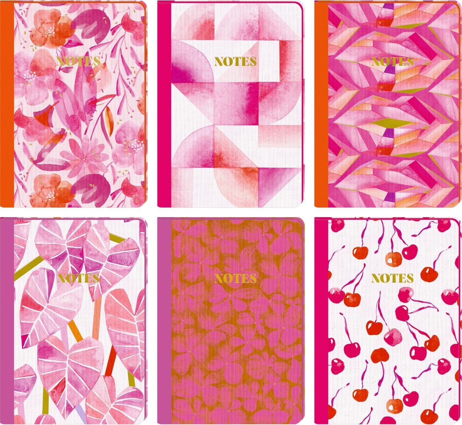 Coppenrath Notizbuch Notizhefte DIN A5 - All about pink, sort.