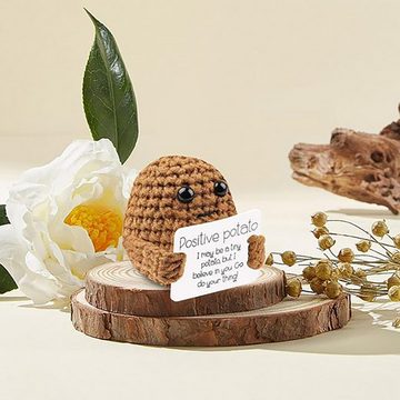 Fivejoy Minipuppe Plüsch Figuren Positive Kreative Strickwolle Kartoffel Puppe Geschenke (1-tlg)