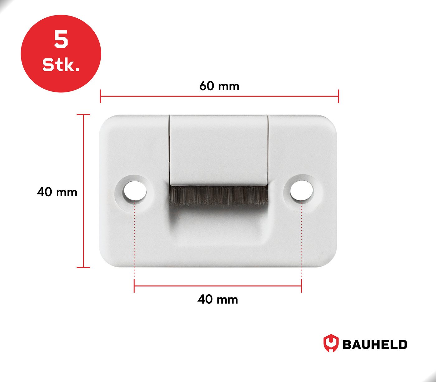 Thumbnail - BAUHELD Rollladen-Gurtführung Aufputz Unterputz, Schnelle Montage, Rolladen Gurtwickler für Rolladengurt 14mm & 23mm, We...