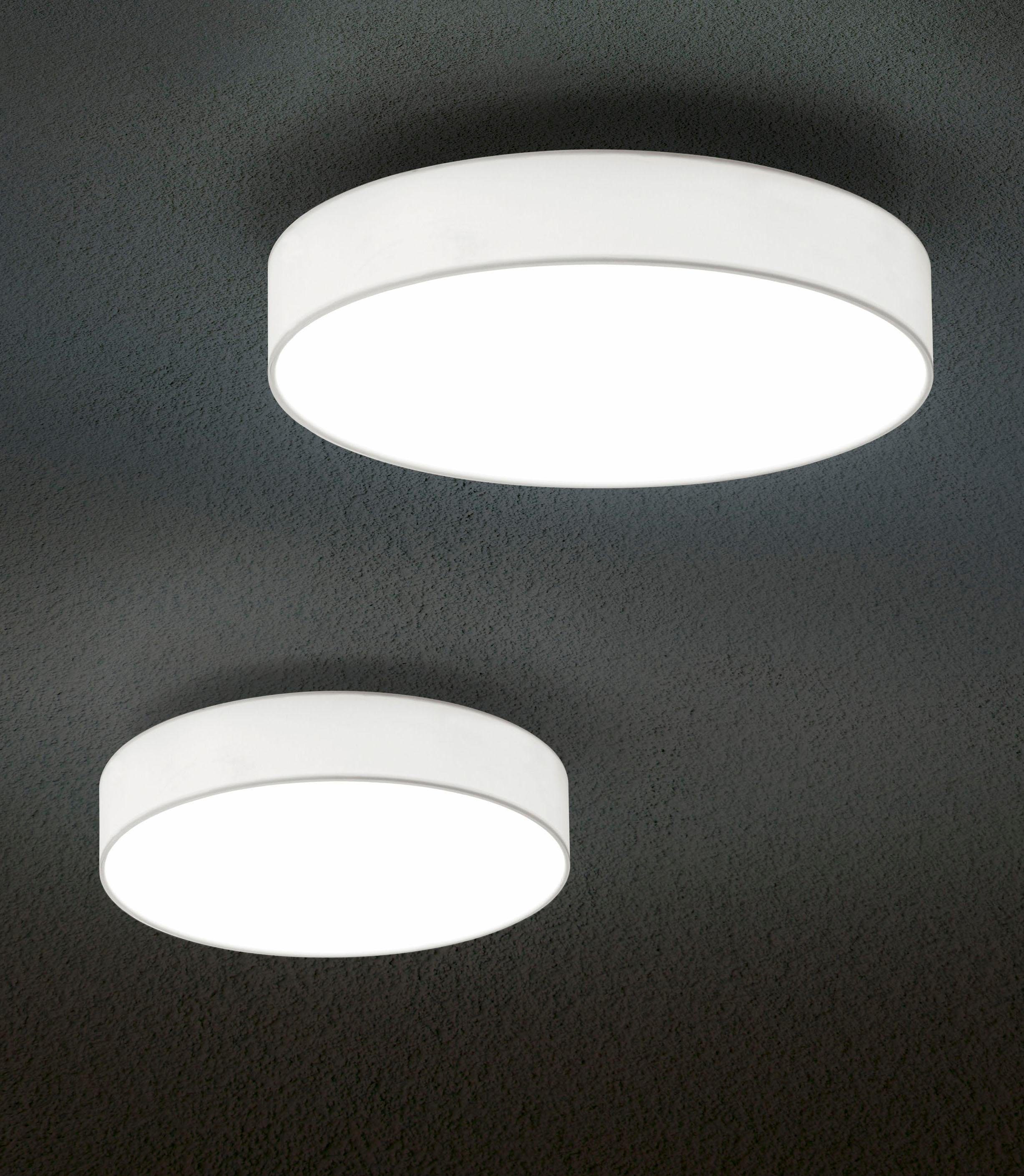 fest Deckenlampe, integriert, TRIO Switch LED LED Leuchten LUGANO, Warmweiß, Dimmer LED Deckenleuchte Dimmfunktion,