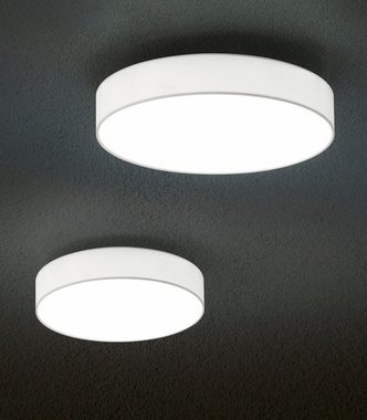 TRIO Leuchten LED Deckenleuchte LUGANO, Dimmfunktion, LED fest integriert, Warmweiß, LED Deckenlampe, Switch Dimmer