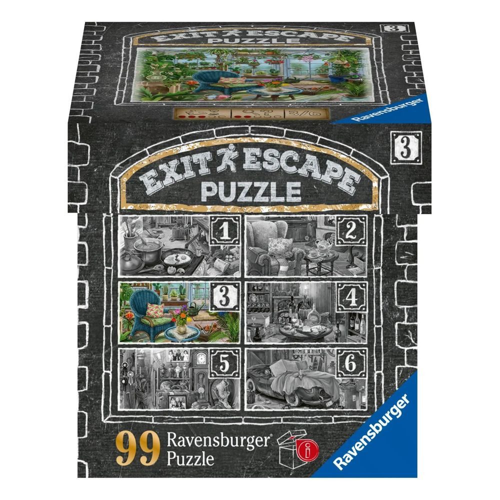 Ravensburger Puzzle Ravensburger EXIT Puzzle 16879 - Im Gutshaus Wintergarten - 99..., 99 Puzzleteile