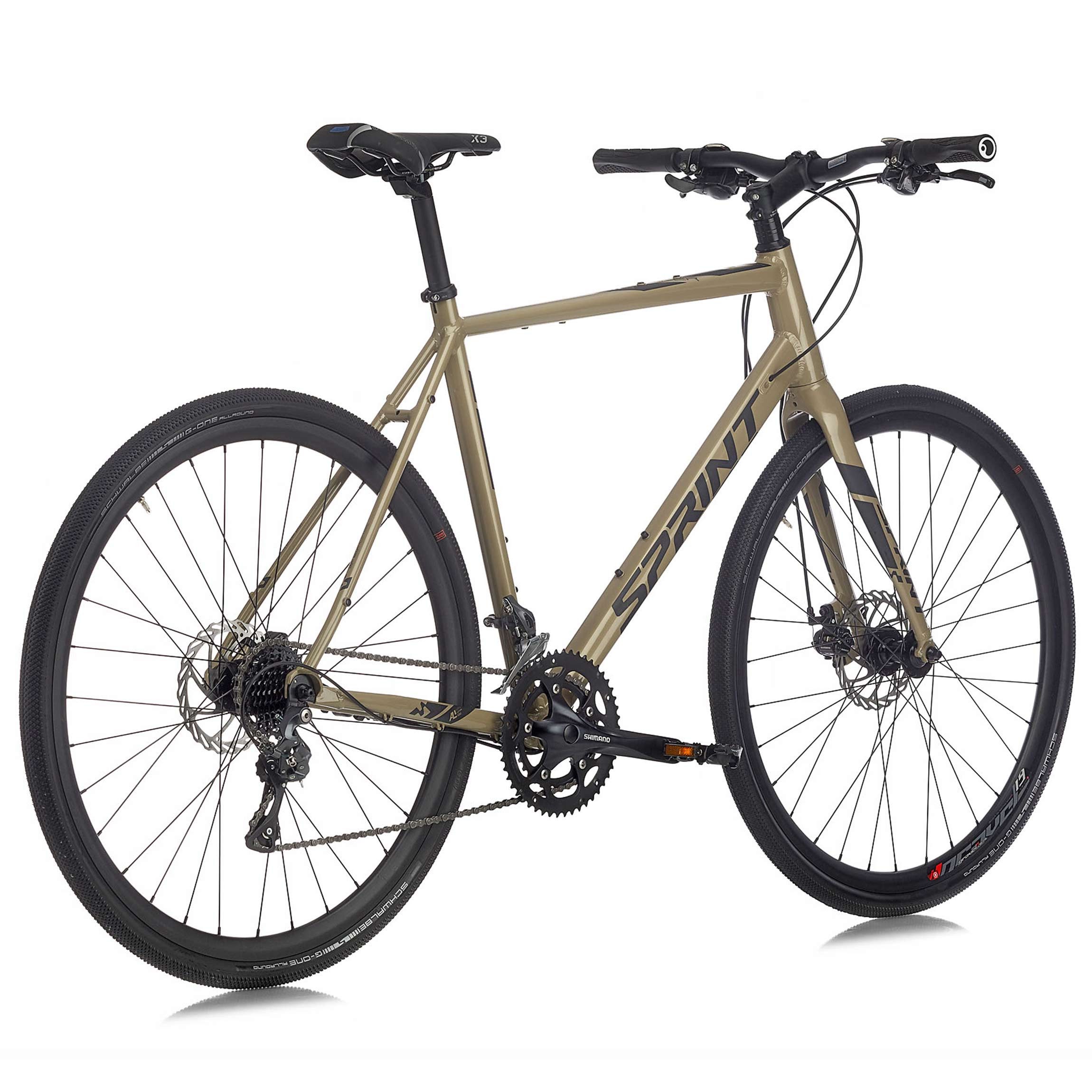 Airtracks Gravelbike 28 Zoll Herren Gravel Bike WHISPER PLUS Fahrrad 2x8 Gang, 16 Gang Shimano Claris RD-R2000 Schaltwerk, Kettenschaltung, (Beige), High End Gravel Fahrrad - Rahmenhöhen 52 cm 56 cm - Modell 2026
