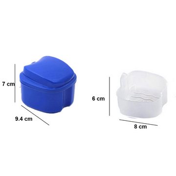 Lubgitsr Zahndose Prothese Box Zahnprothese Box Retainer Container Aufbewahrungsbox (1 St)