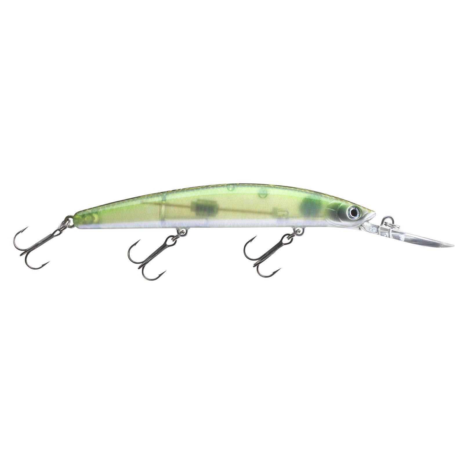 Daiwa Kunstköder, Daiwa TN Double Clutch 95SPG Green Flash Ghost Twitchbait Wobbler