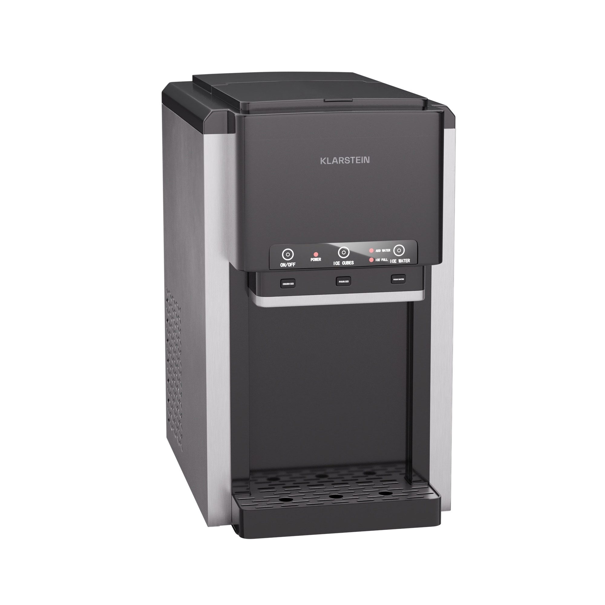 Klarstein Eiswürfelmaschine ArcticBlend 3in1 IceMaker Eiswürfelmaschine 20 kg/24h Bullet & Crushed, Eiswürfelbereiter Ice Cube Maker 3-in-1 mit Wasserspender 6L