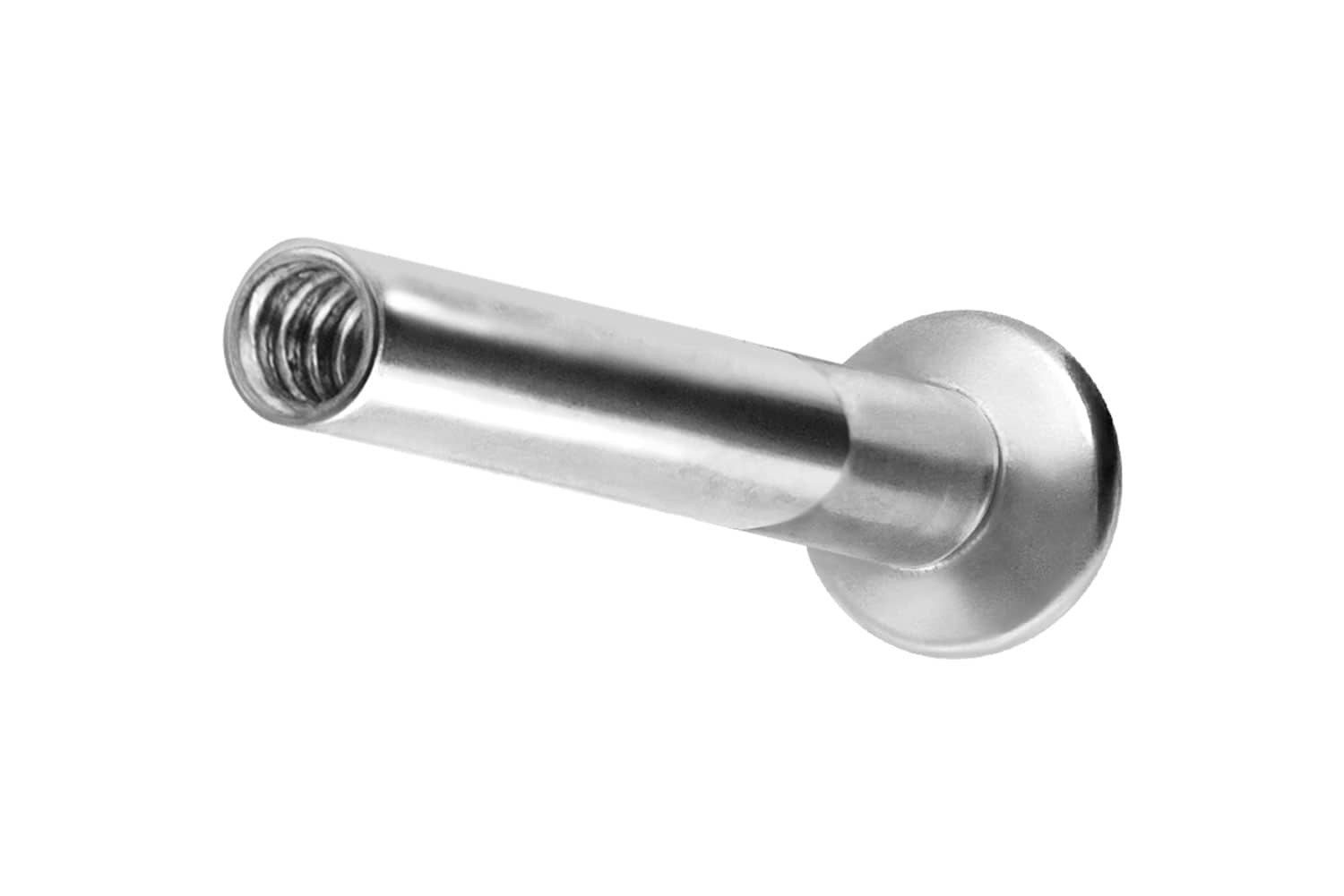 PIERCINGLINE Piercing-Set Titan Triple Piercing Mini Labret mit Innengewinde ohne Kugel (Labrets, 1-tlg)