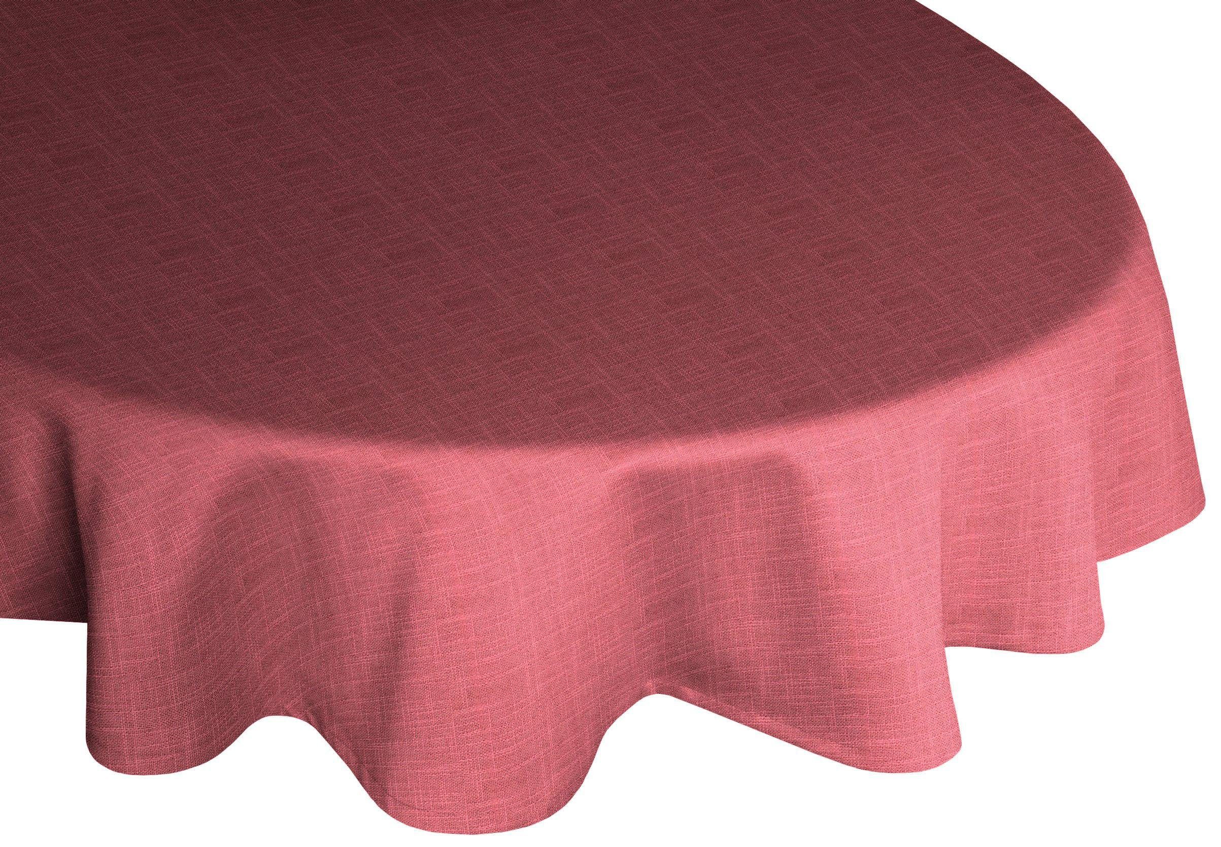 Wirth Tischdecke rosa rund WIESSEE