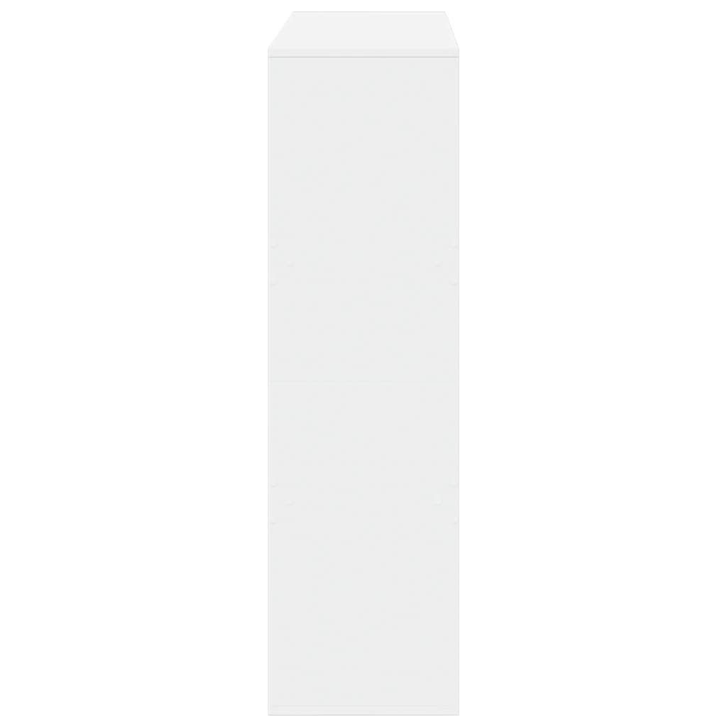 vidaXL Bücherregal Bücherregal/Raumteiler Weiß 100x33x115 cm, 1-tlg. – Bild 5 von 5