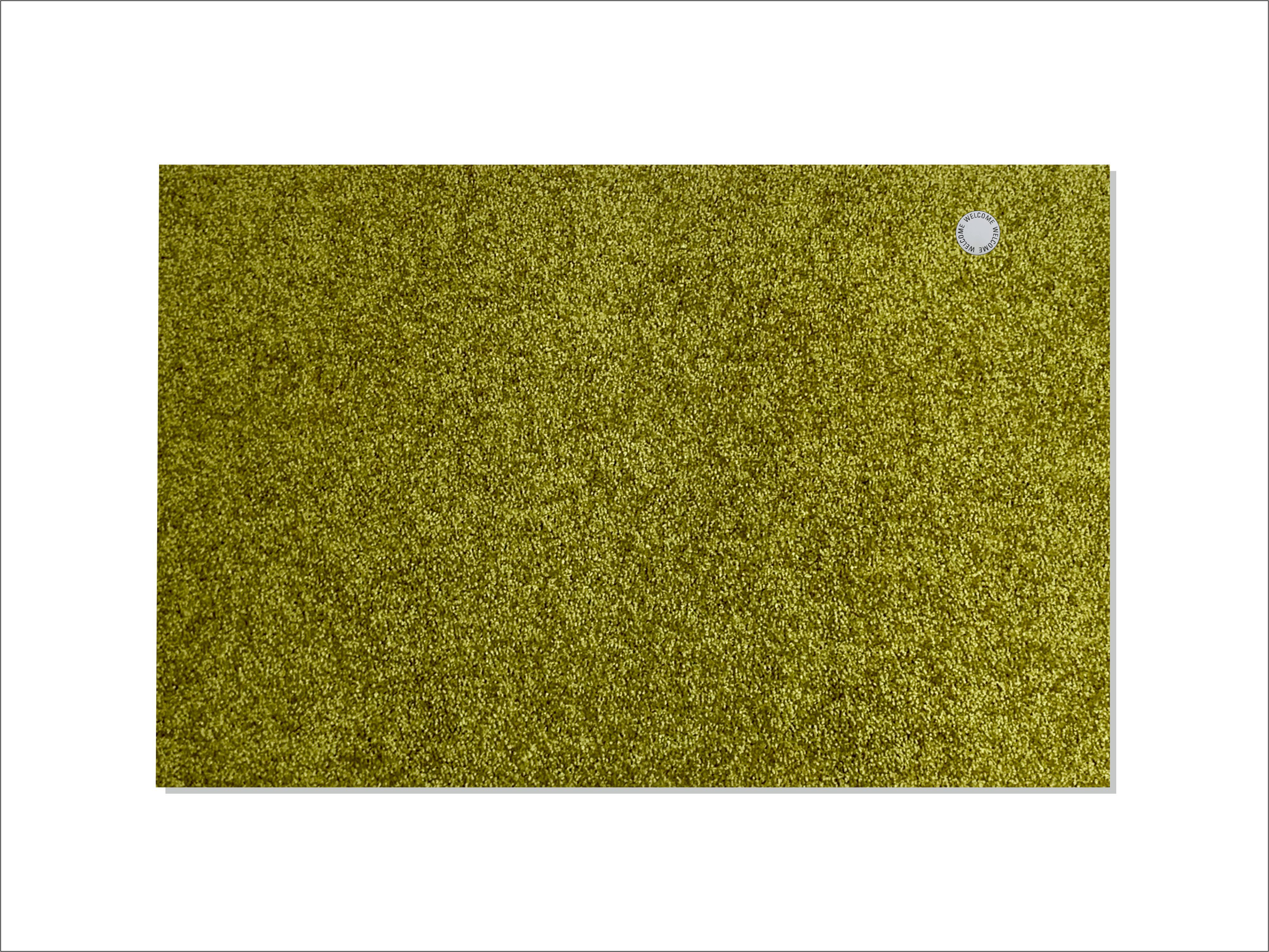 Keilbach Designprodukte Fußmatte Bravissimo 87x57cm mit Edelstahl-Button: BRAVISSIMO!, rechteckig, rutschsicher, UV-beständige PVC Faser