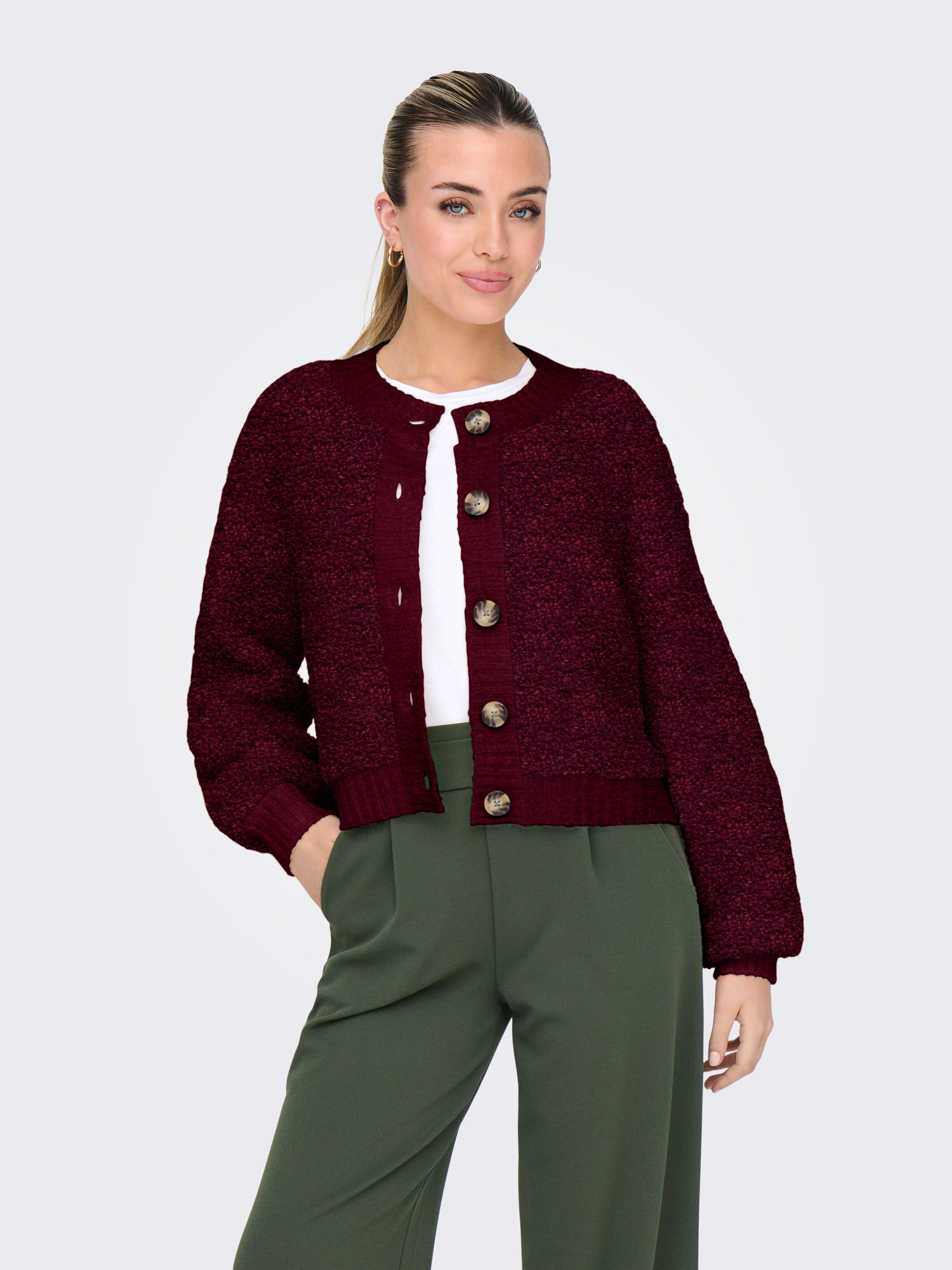 JDY Strickjacke JDYEIRA LIFE L/S O-NECK günstig online kaufen