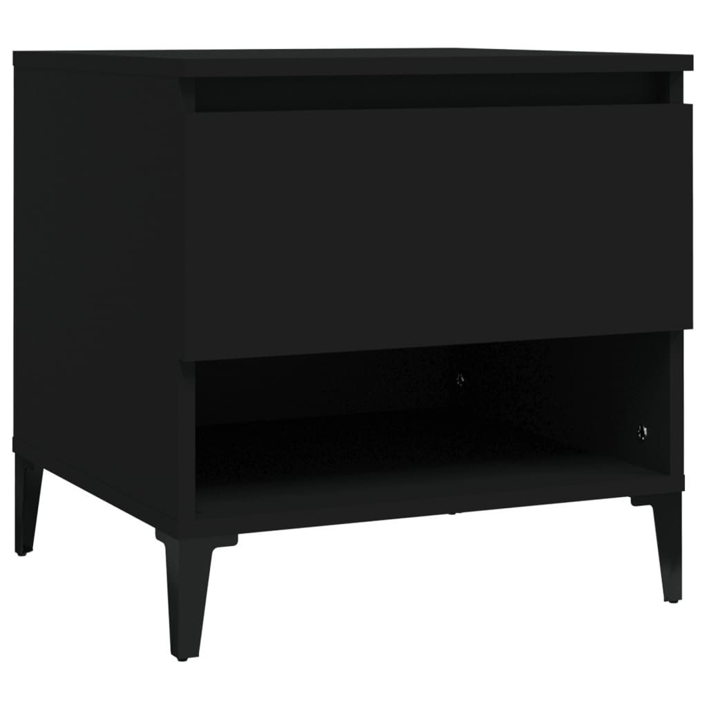 vidaXL Beistelltisch Beistelltisch Schwarz 50x46x50 cm günstig online kaufen