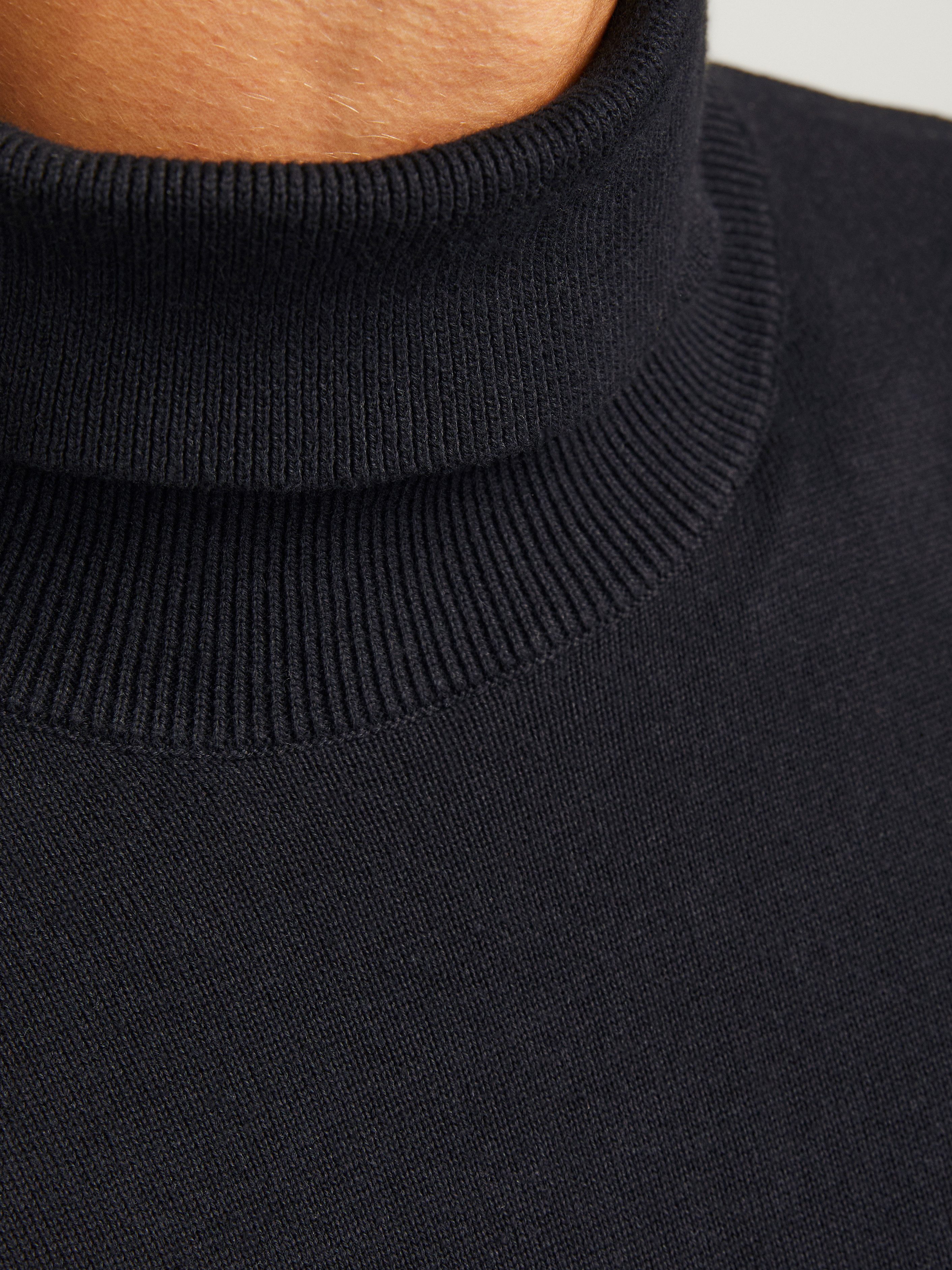 Jack & Jones Rollkragenpullover JJEBASIC mit hohem Tragekomfort Baumwolle, regular fit