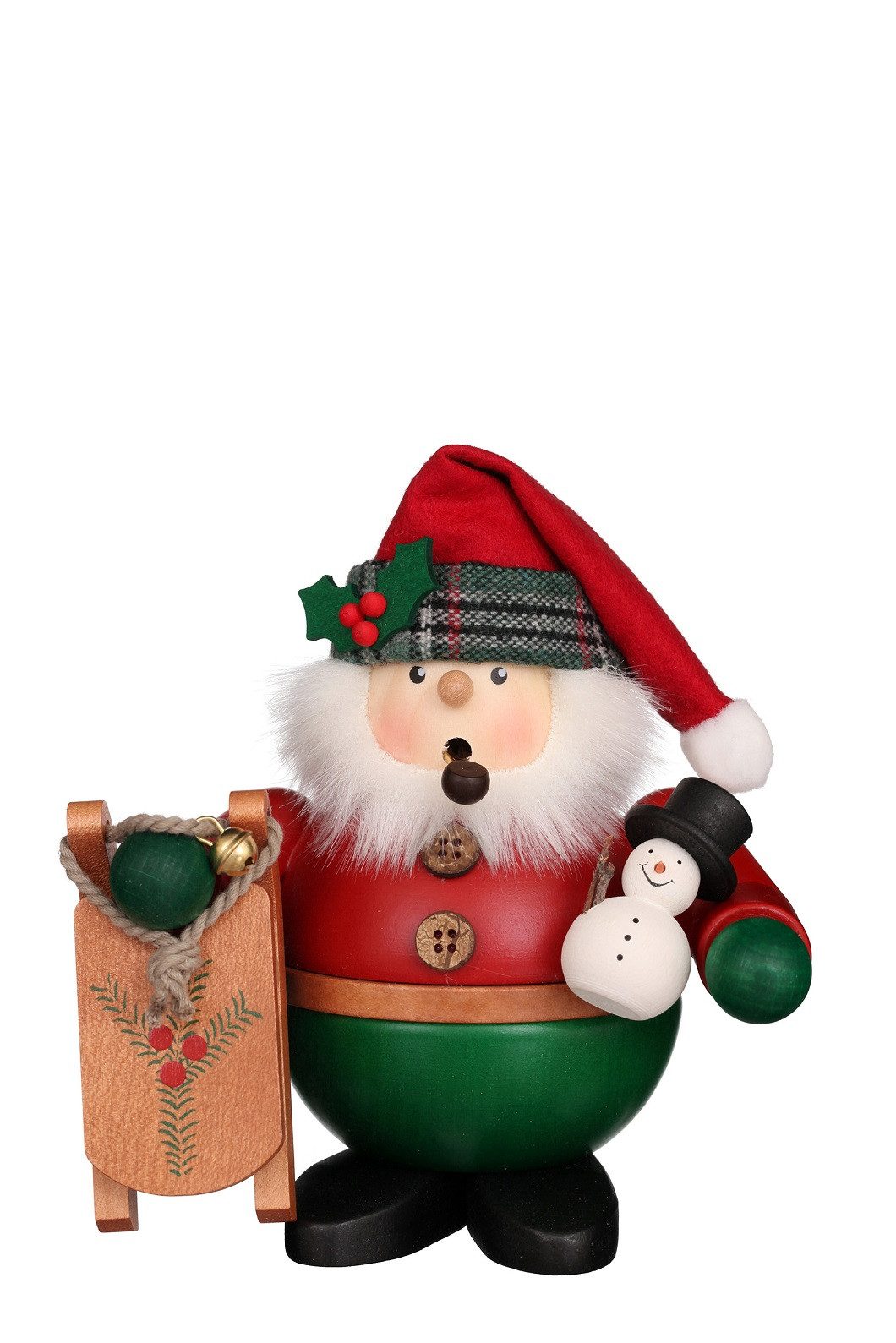 Räuchermännchen Christian Ulbricht Räuchermann Weihnachtsmann mit Schlitten