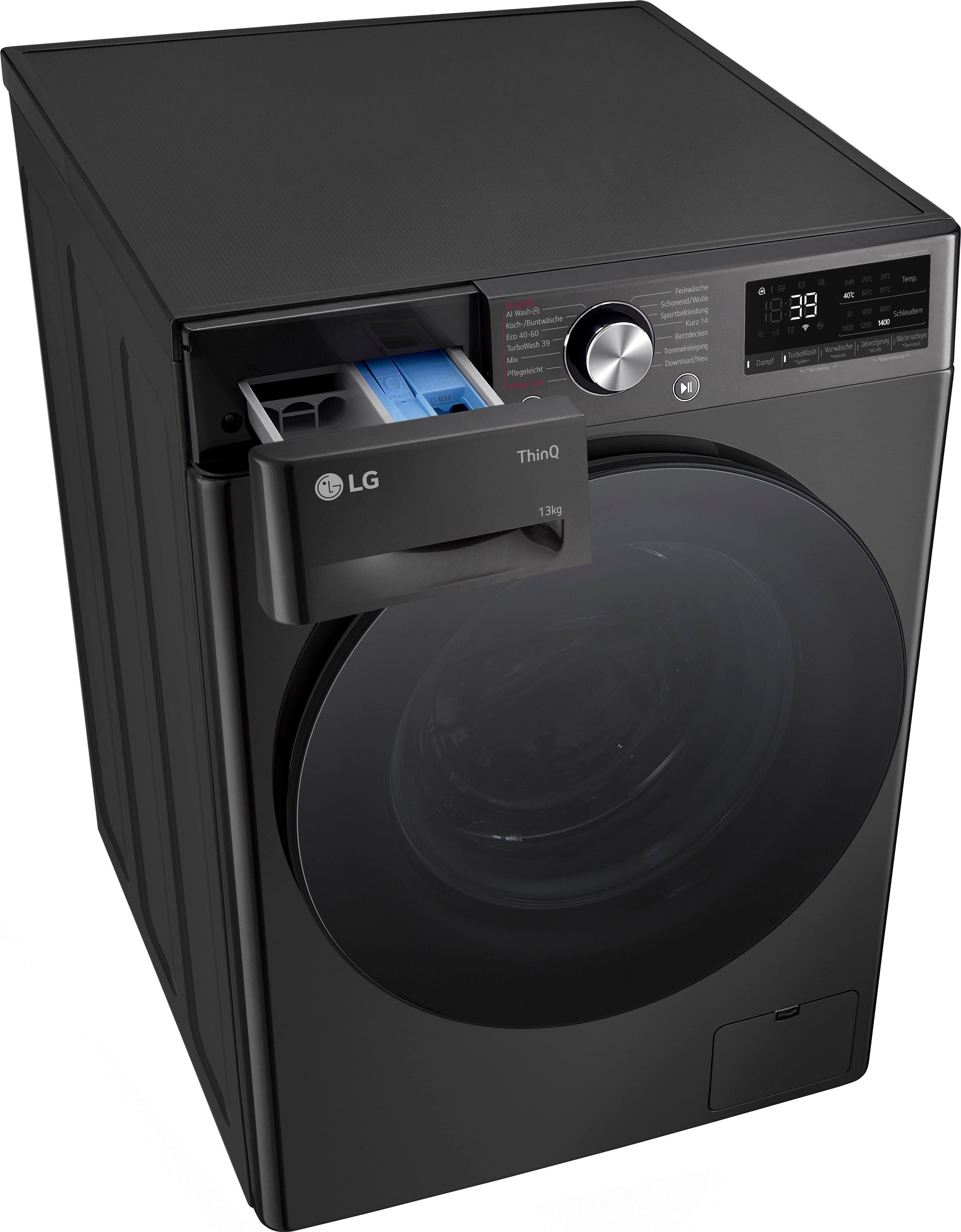 U/min LG 1400 Serie Waschmaschine kg, 13 7 F4WR703YB,