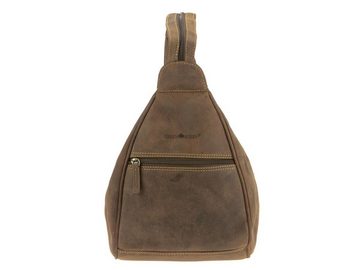 Greenburry Tagesrucksack "Vintage" Leder, Rucksack, DayPack, BackPack, 21x26cm