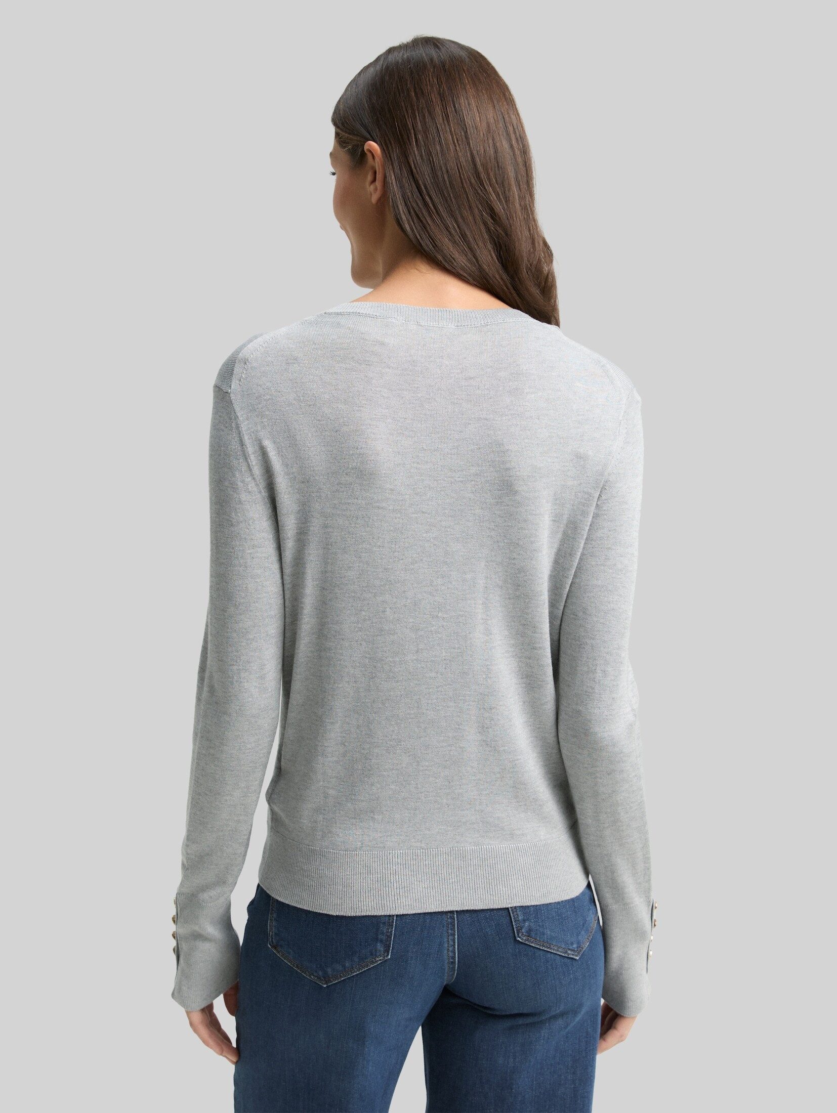 TOM TAILOR Strickpullover Pullover & Strickjacken Strickpullover mit Knopf-Details