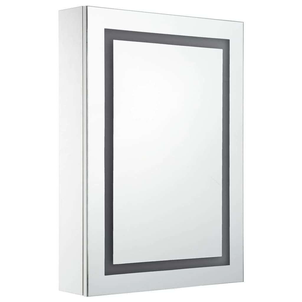 vidaXL Badezimmerspiegelschrank LED-Spiegelschrank 50x13x70 cm