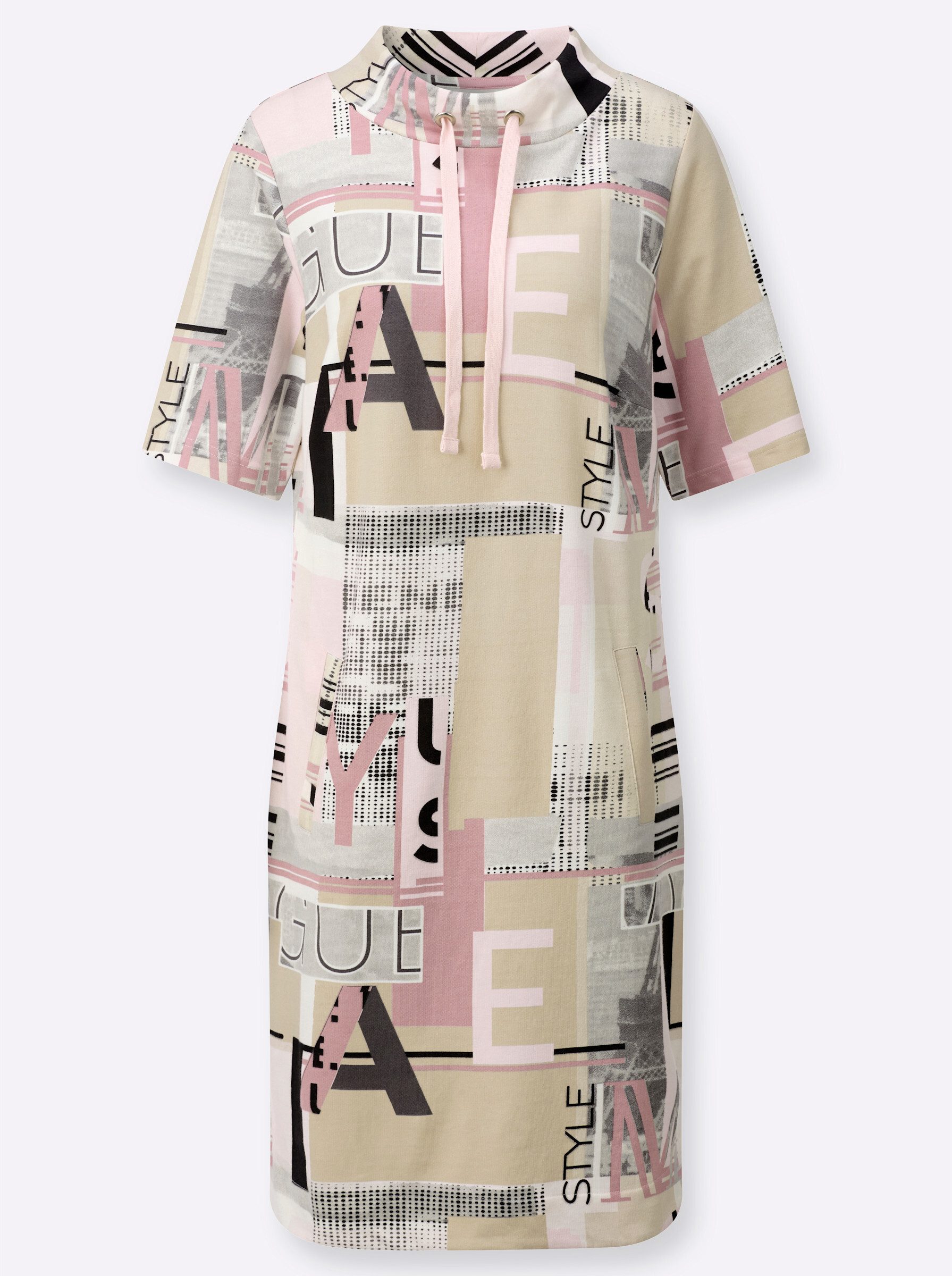 Jerseykleid Shirtkleid Kurzarm