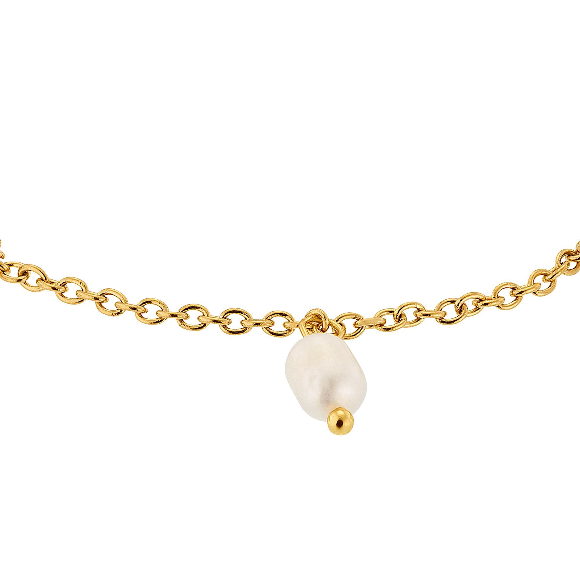 Heideman Armband Jane silberfarben poliert goldfarben (Armband, Geschenkverpackung), Frauen für inkl. mit Armkette Perle