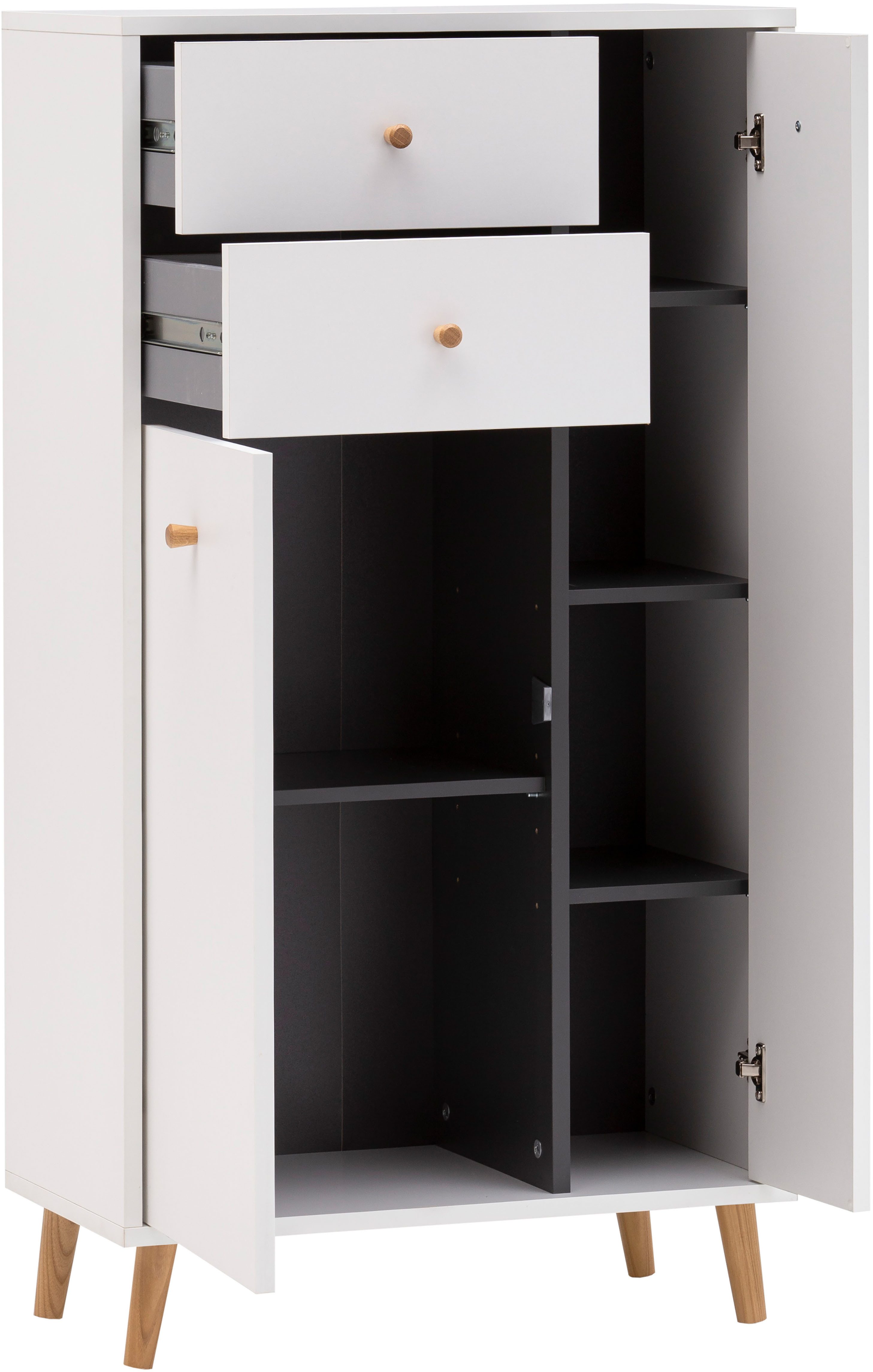 Schildmeyer Highboard Bjarne, Highboard, Made in Germany, B: 60,2 cm (1 St), Solide Verarbeitung - Dieses Produkt ist in Deutschland gefertigt