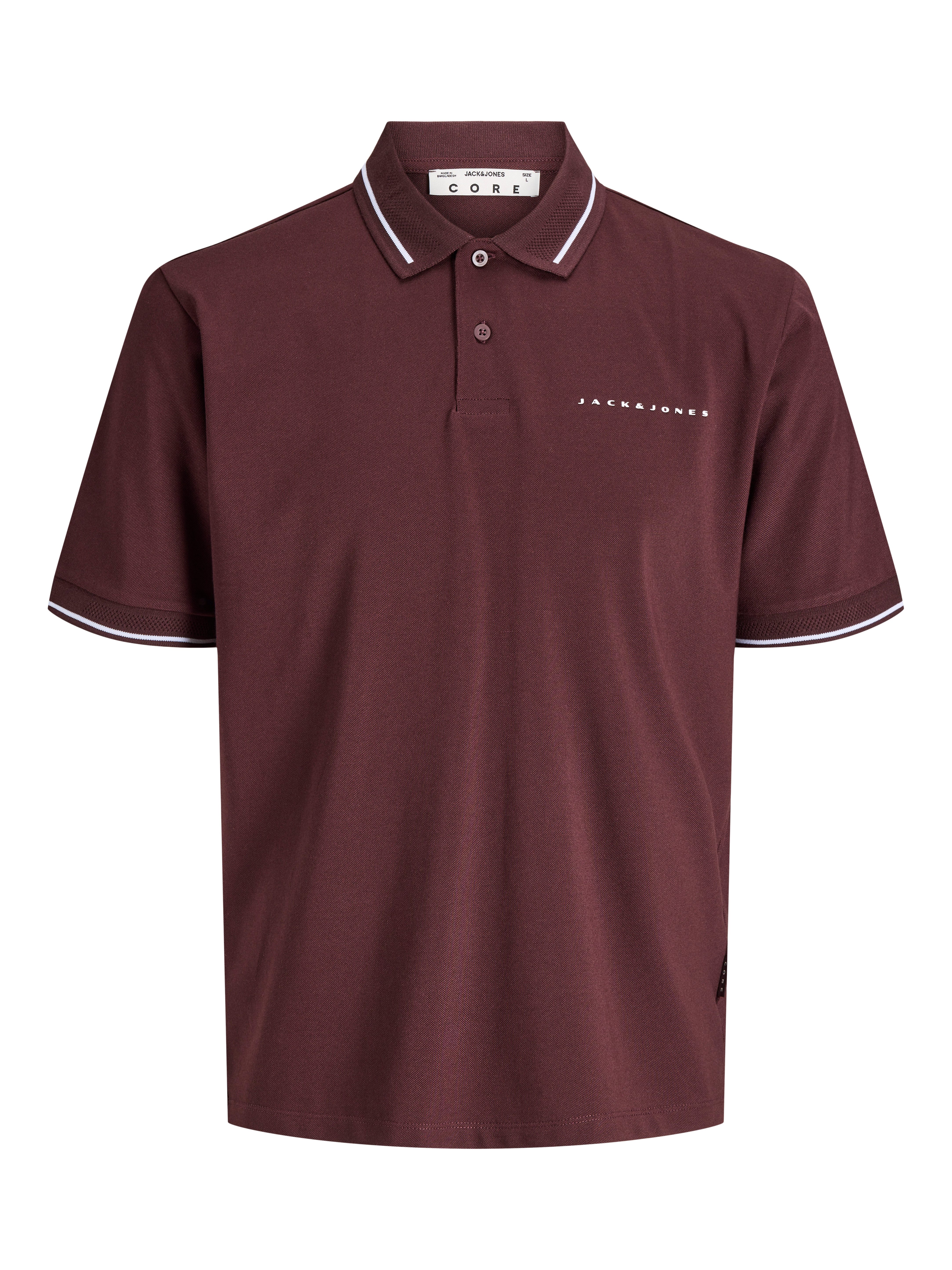 Jack & Jones Poloshirt JCOFUSION PIQUE MESH COLLAR POLO SS Baumwollmischung, regular fit