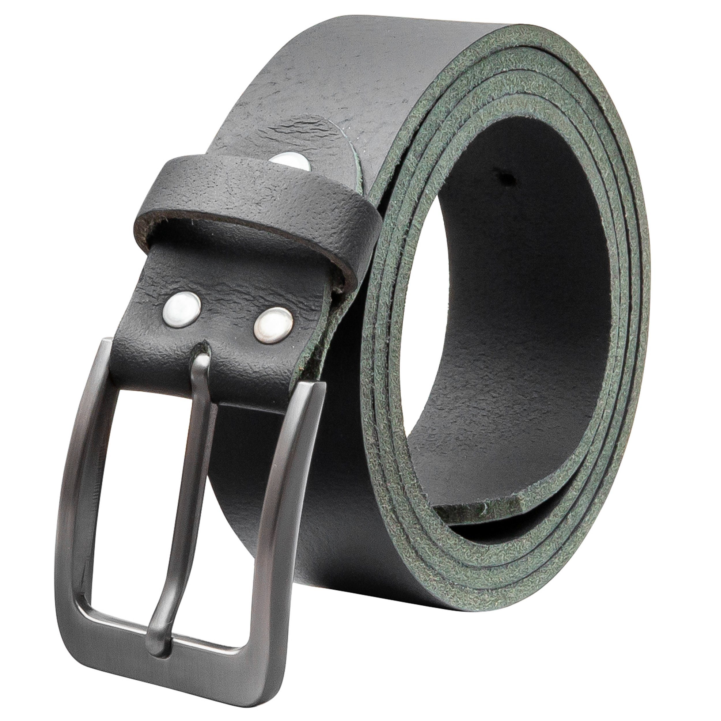 Ledergürtel OM411-VL-Schwarz