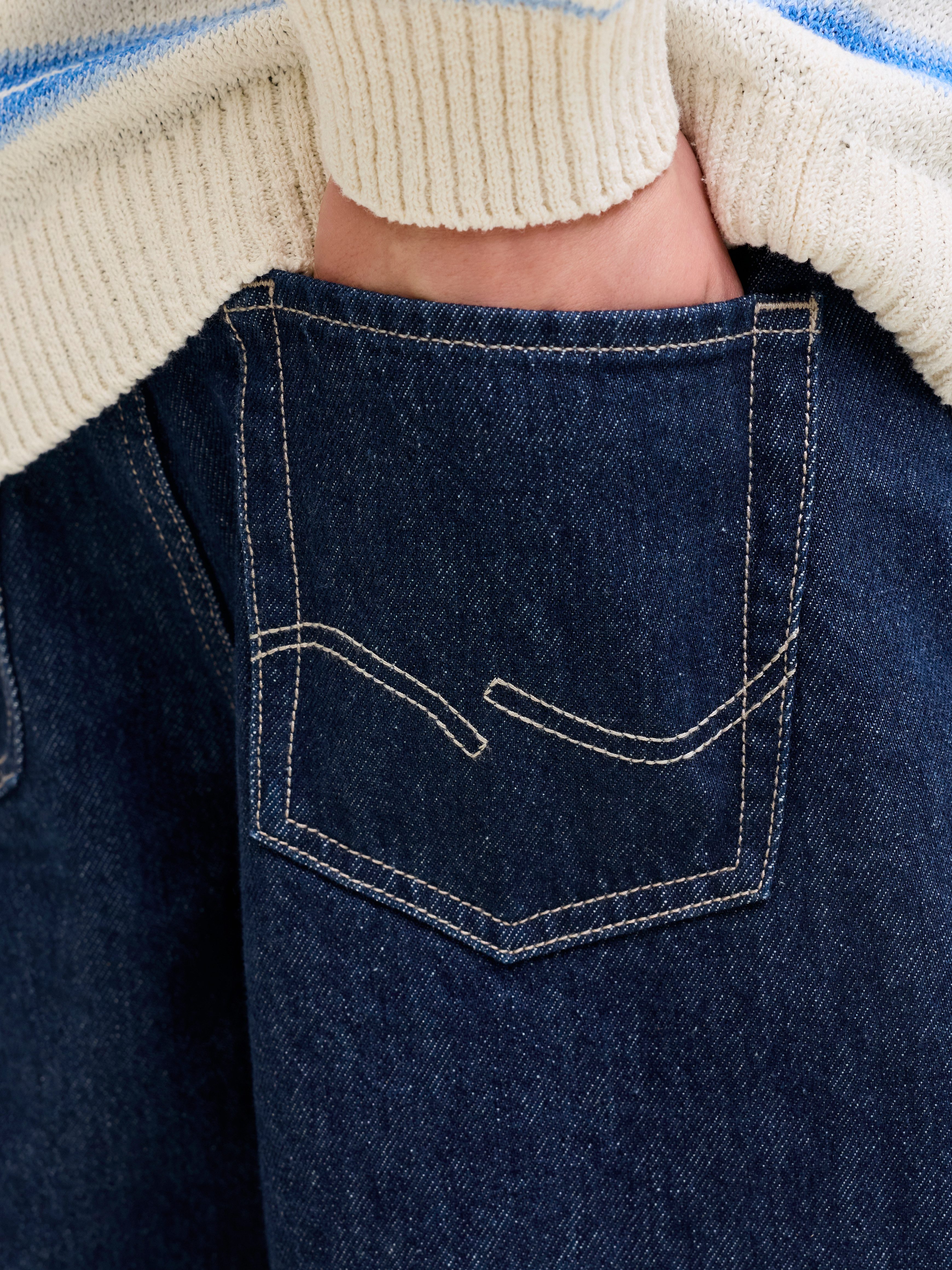 Jack & Jones Junior Weite Jeans JJIDAVE JJORIGINAL NS 201 SN JNR Baumwolle, weit geschnitten – Bild 3 von 5