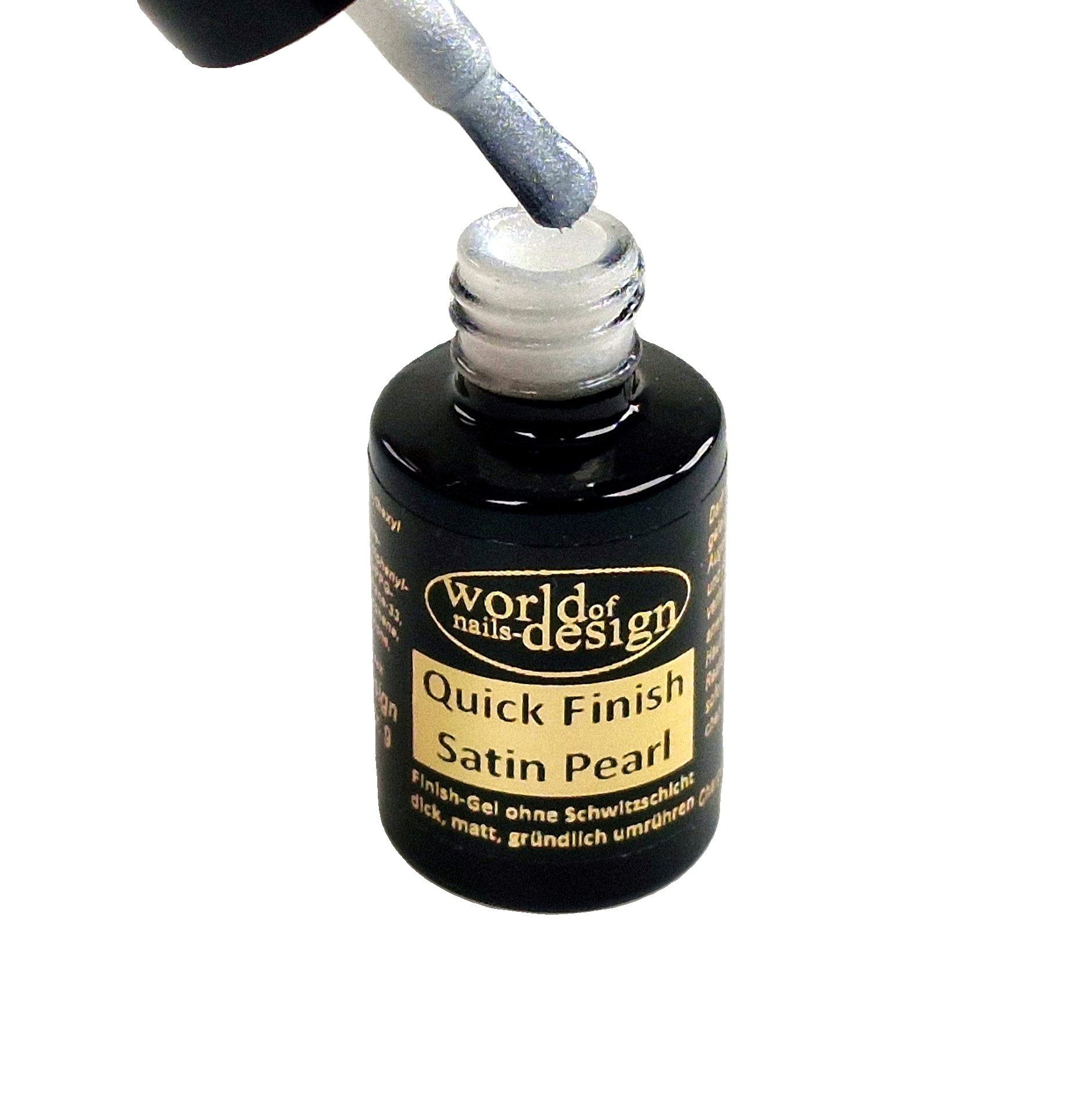 World of Nails-Design UV-Nagellack LED/UV Quick Finish Versiegelungsgel ohne Schwitzschicht Pinselflasche, ohne Schwitzschicht