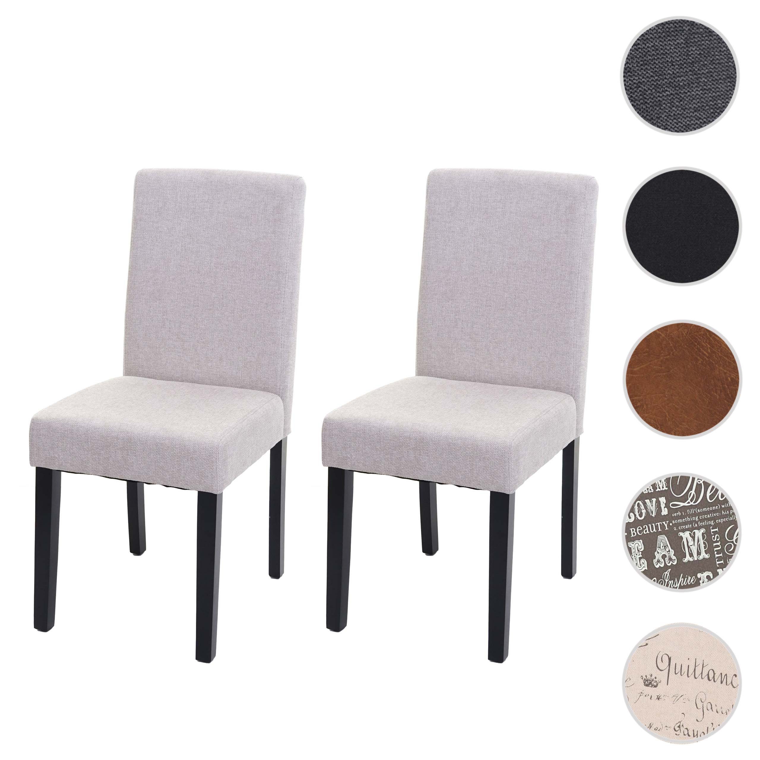 MCW Esszimmerstuhl Littau-s-2 (Set, 2 St), 2er-Set, Rutschfest durch Kunststoffuntersatz, Komfortable Polsterung