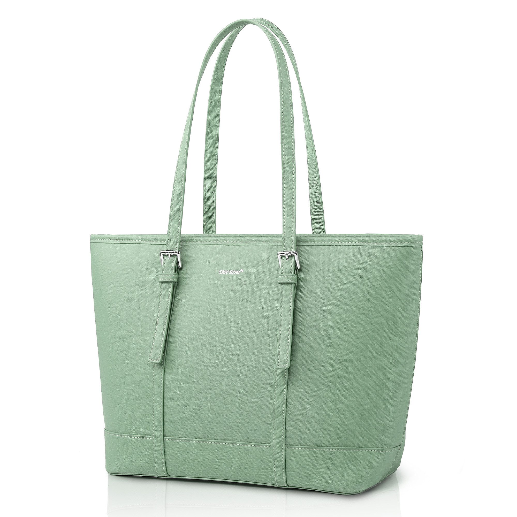 TAN.TOMI Shopper Damen Handtasche Aktentasche Große Businesstasche Elegante, 10,5 Zoll Schlüsselring Mit 3 Fächern Umhängetasch Bürotasche