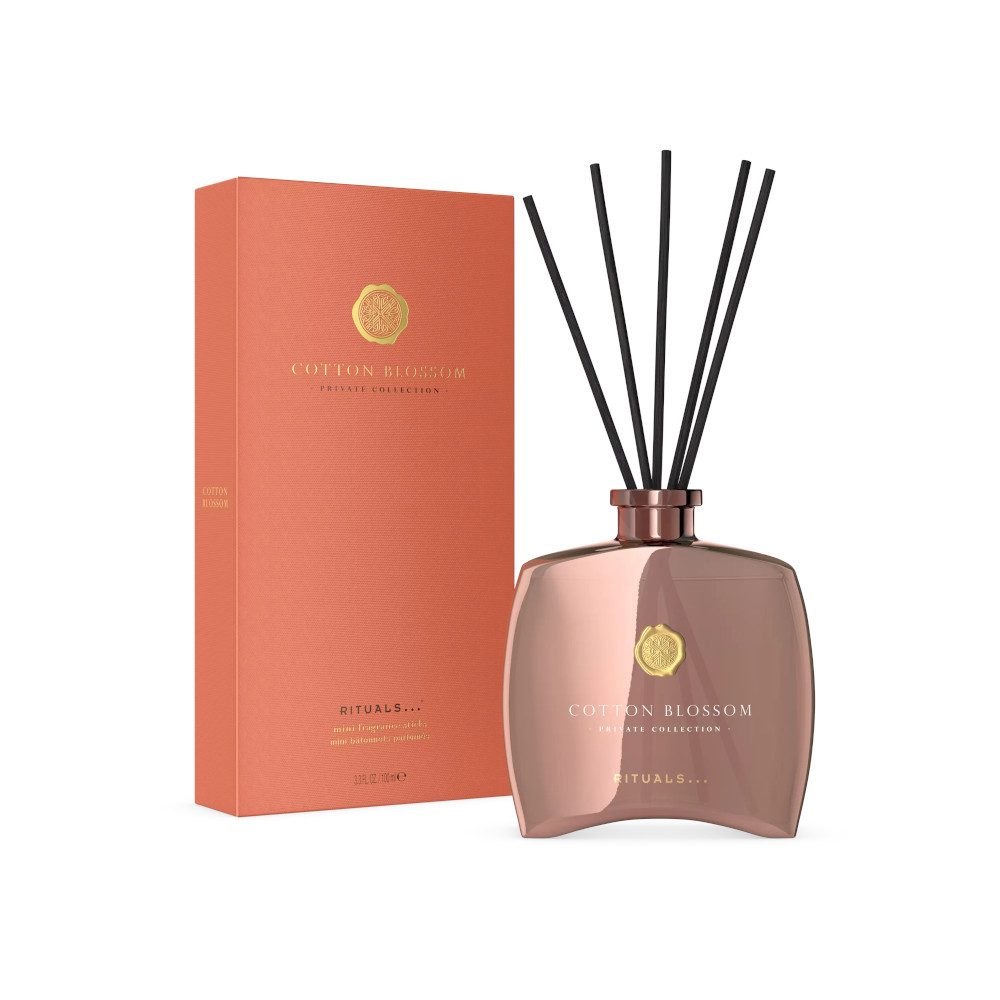 Rituals Duftstäbchen Cotton Blossom Fragrance Sticks (Frischer Cotton-Duft in Glasflakon – bis zu 5 Monate Dufterlebnis, 1-St)
