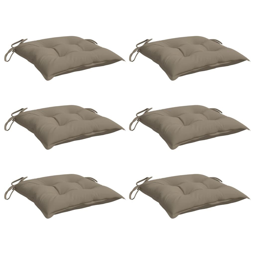 vidaXL Sitzauflage Palettenkissen 6 Stk. Taupe günstig online kaufen