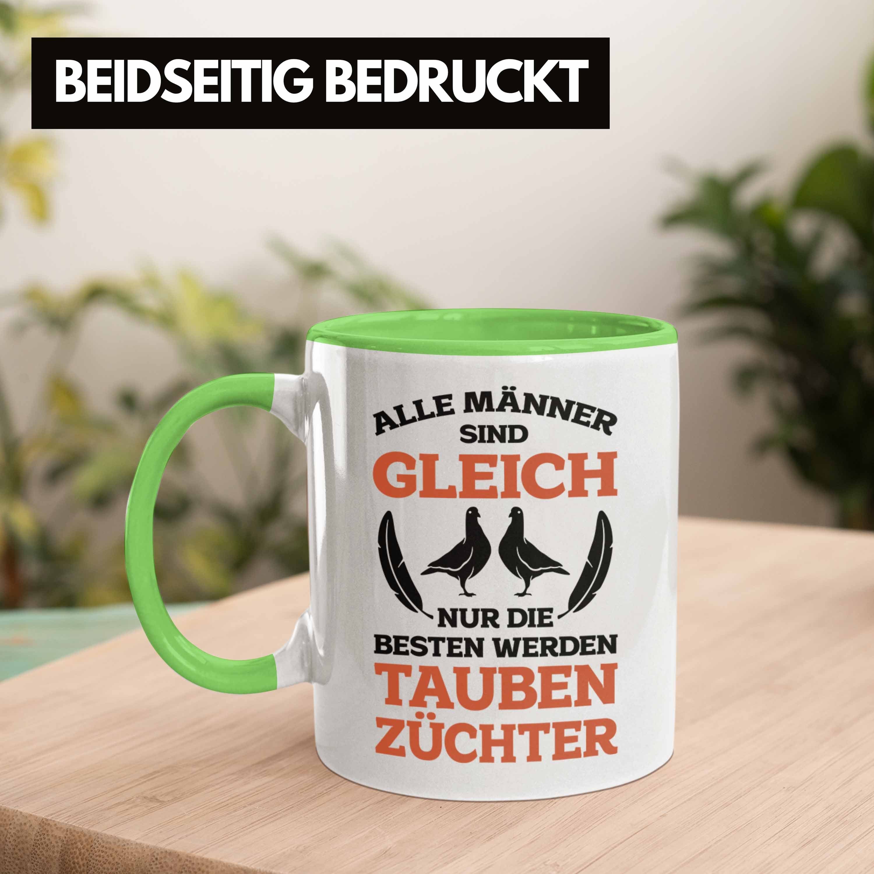 mit Grün Tasse Trendation Spruch Geschenk Tasse Taubenliebhaber Trendation Taubenzüchter - für Geschenkidee Taubenbesitzer